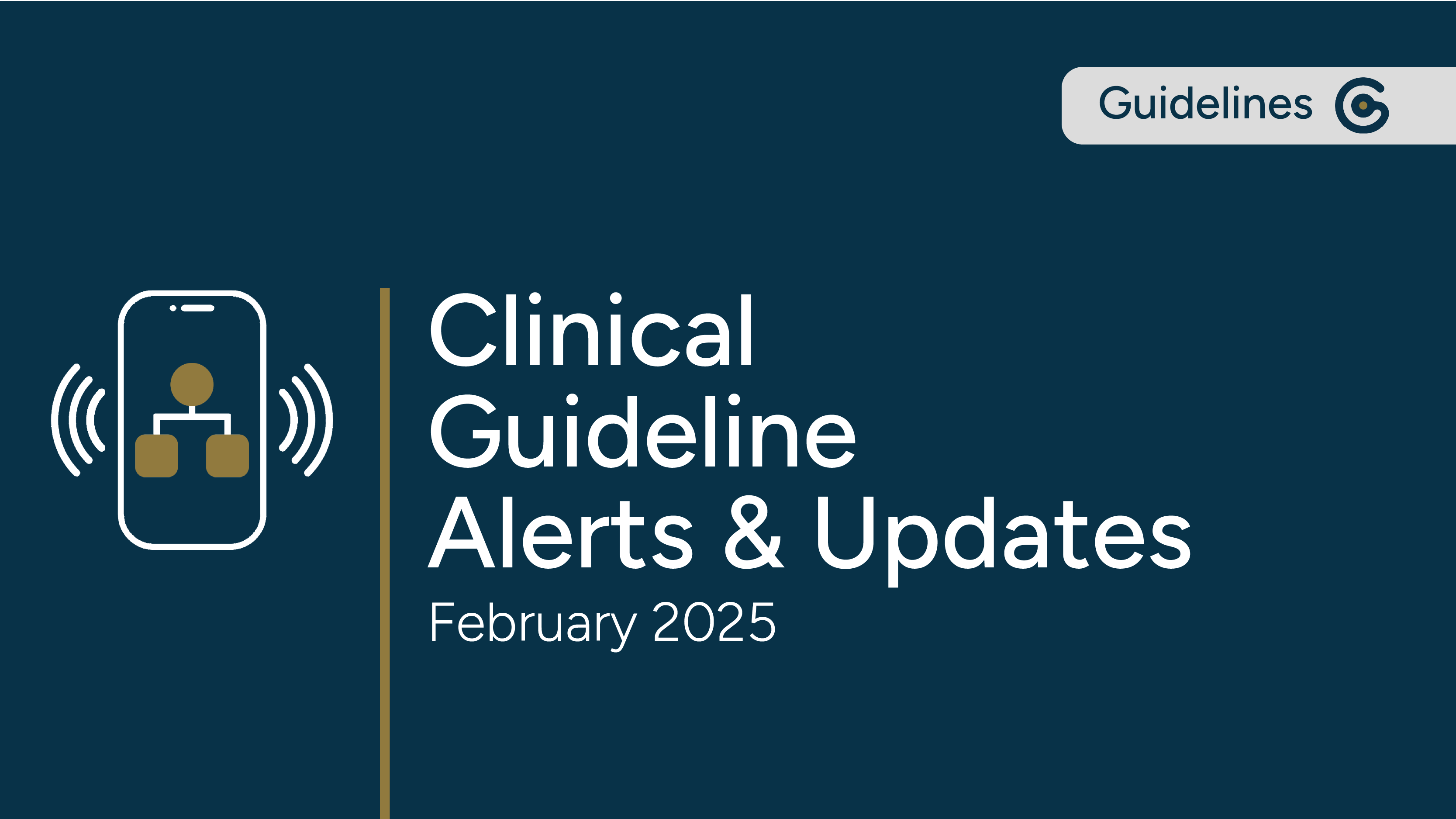 Clinical Guideline Alerts &amp; Updates - February 2025 featured image
