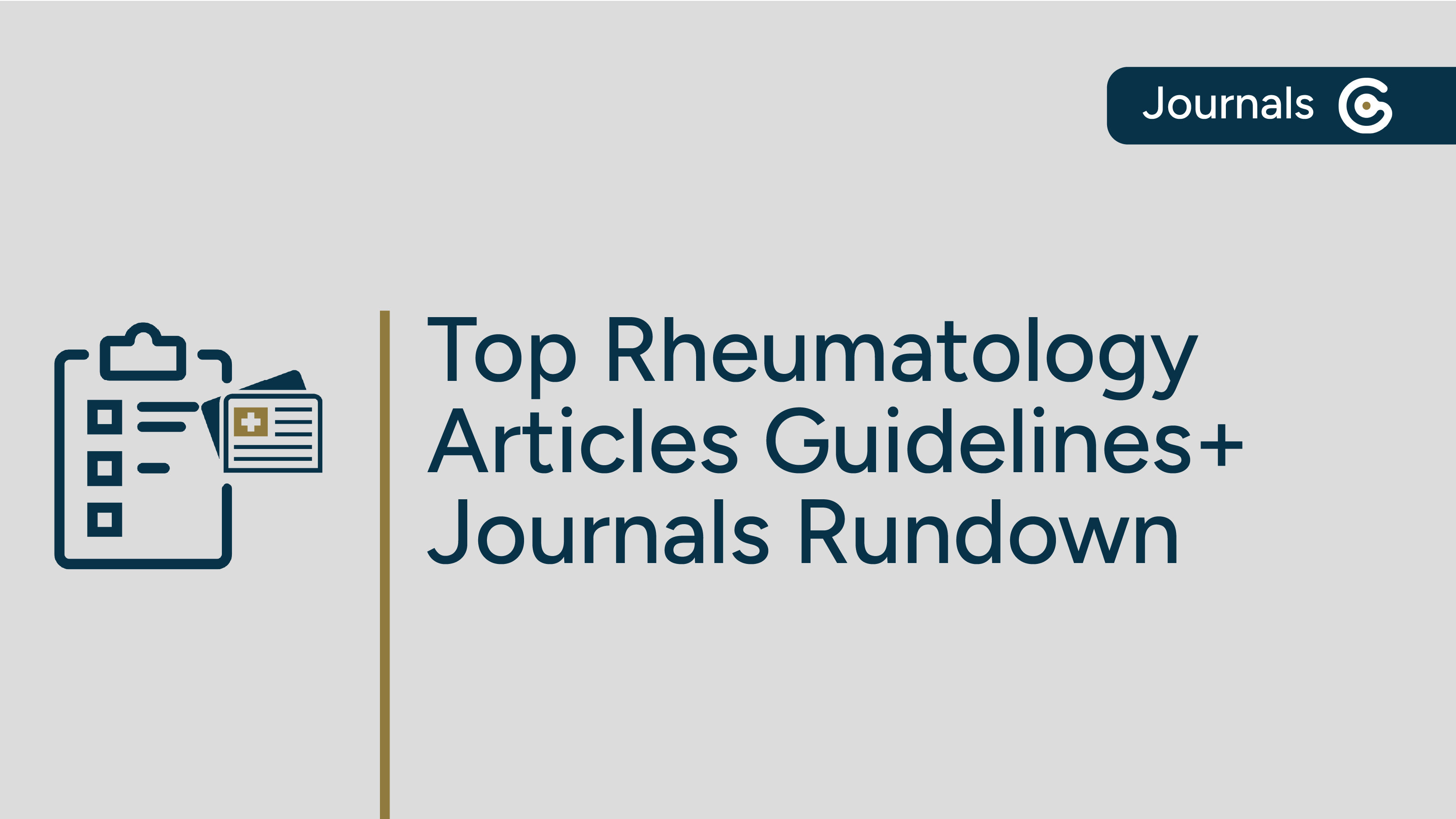 Top Rheumatology Articles Guidelines+ Journals Rundown featured image