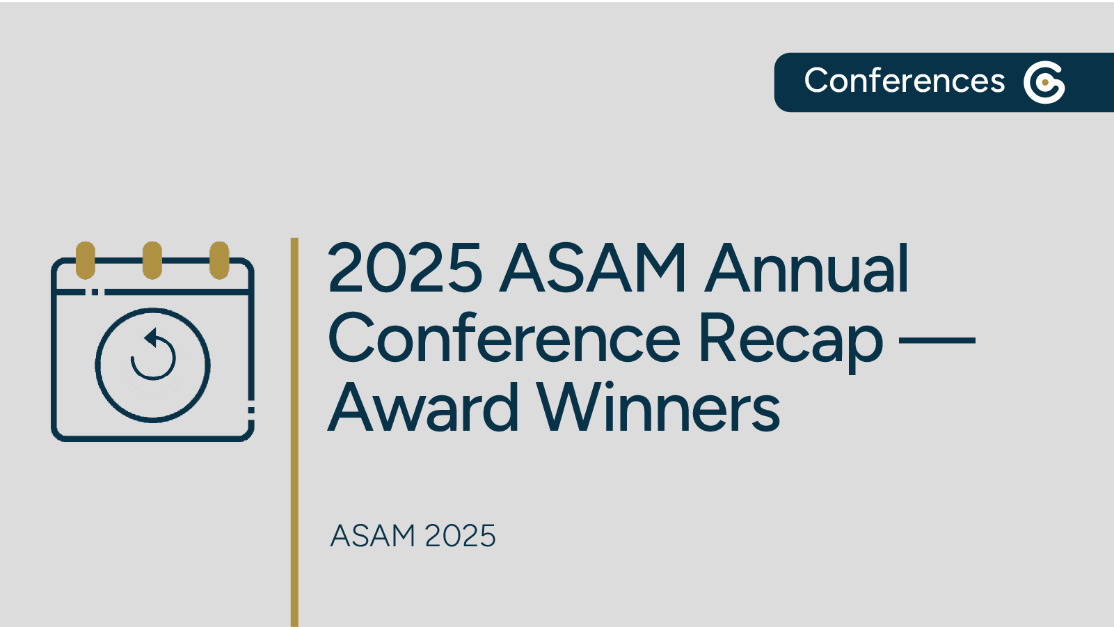 2025 ASAM Annual Conference Recap — Award Winners featured image