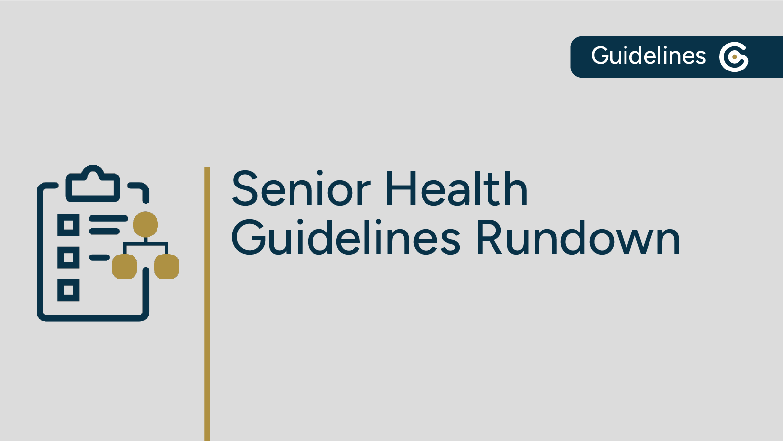Guidelines Rundown: Senior Health featured image