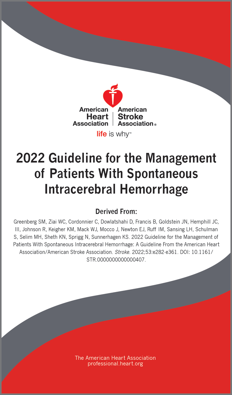 Management of Spontaneous Intracerebral Hemorrhage