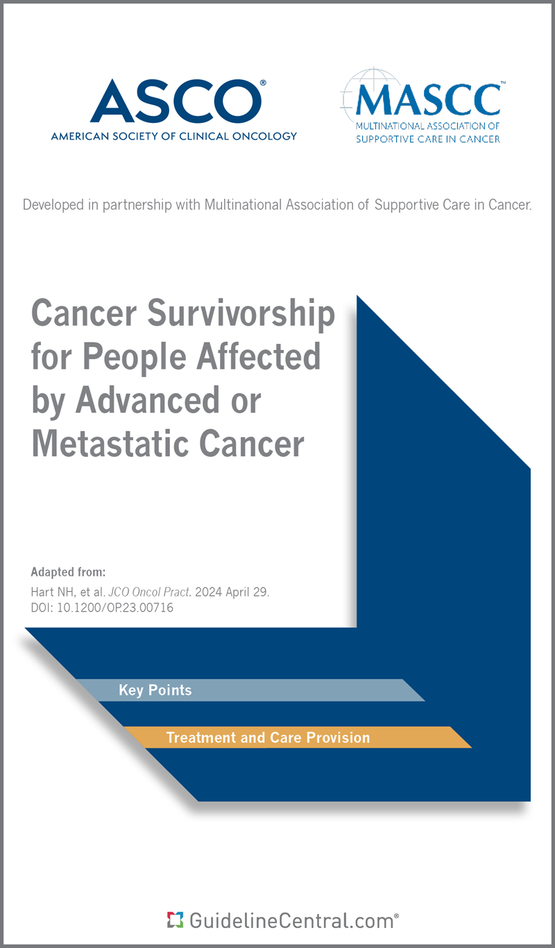 Cancer Survivorship for People Affected by Advanced or Metastatic Cancer