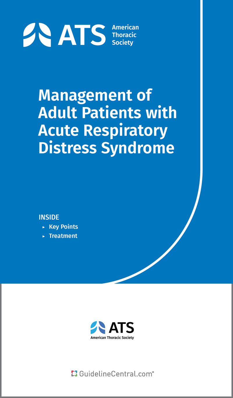 Management of Adult Patients with Acute Respiratory Distress Syndrome