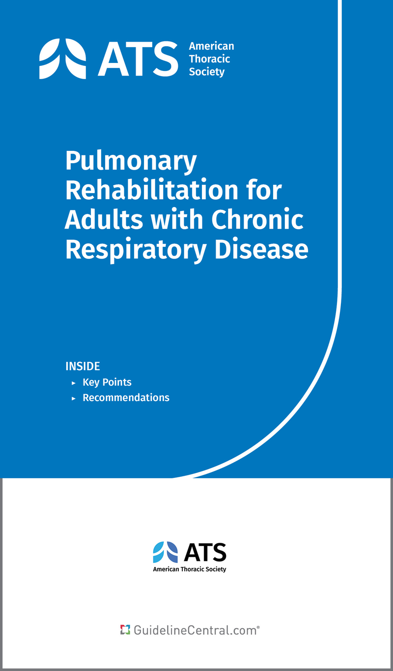Pulmonary Rehabilitation for Adults with Chronic Respiratory Disease