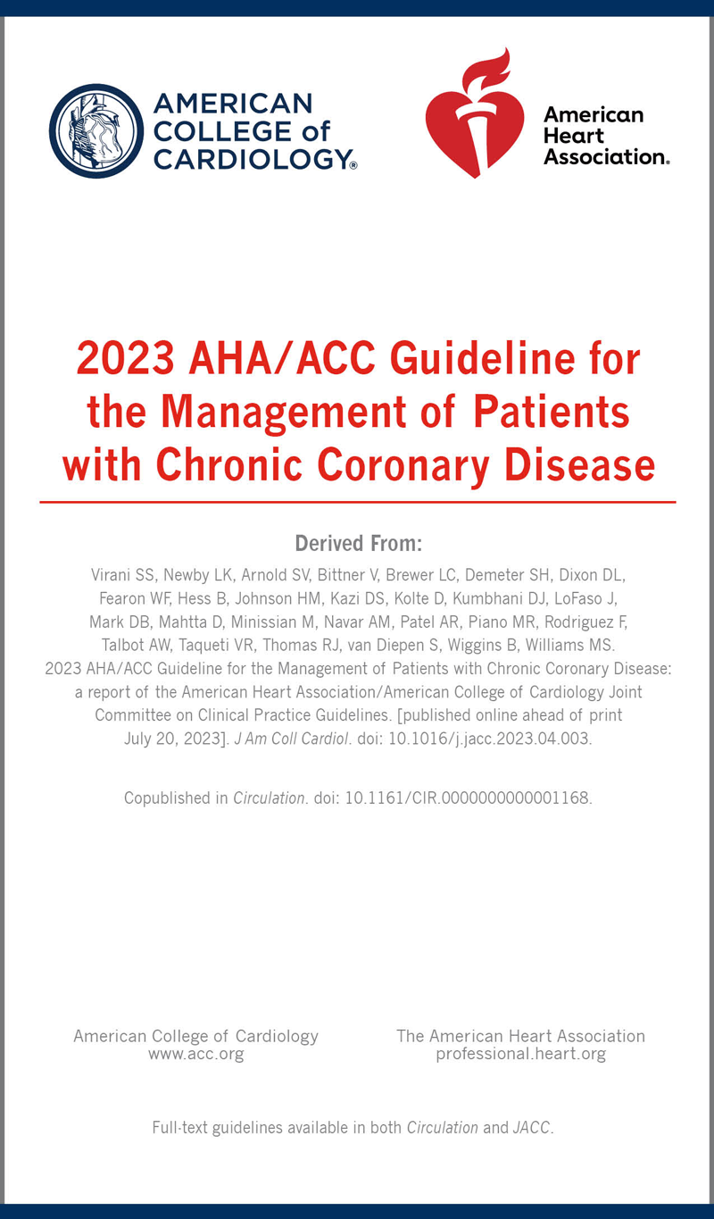 Management of Patients with Chronic Coronary Disease