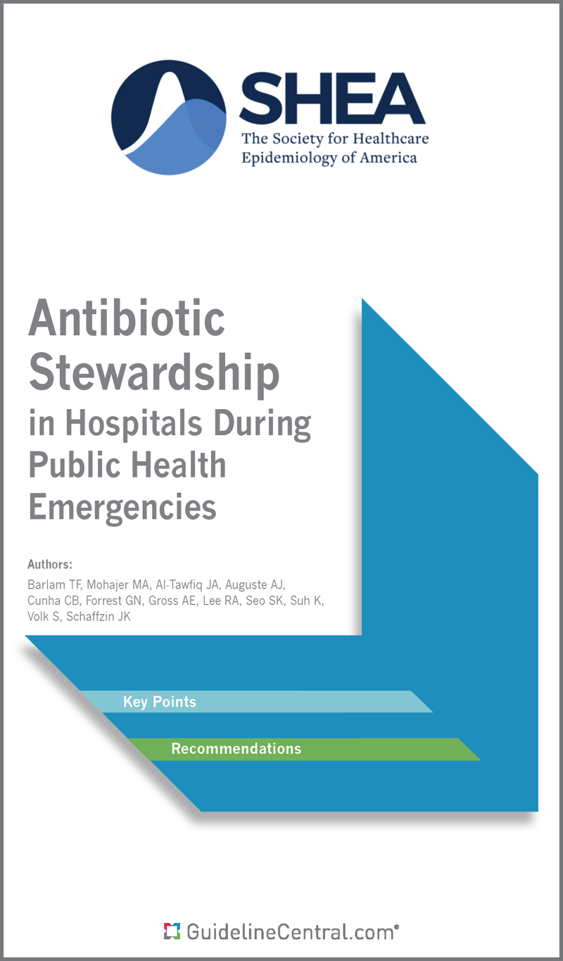 Antibiotic Stewardship in Hospitals During Public Health Emergencies