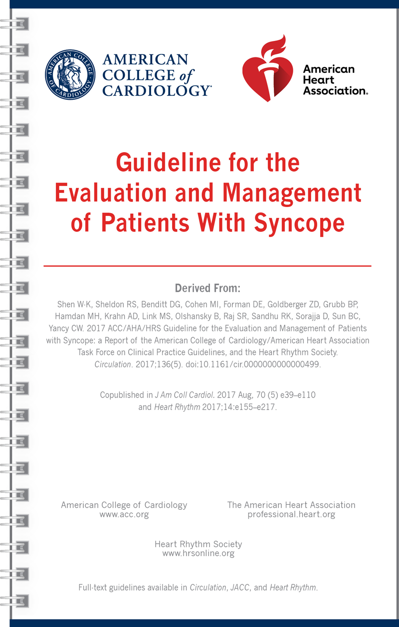 Evaluation and Management of Patients With Syncope