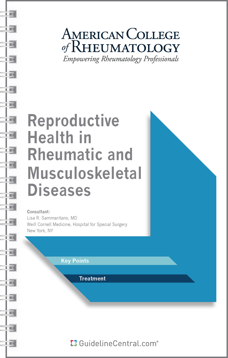 Management of Reproductive Health in Rheumatic and Musculoskeletal Diseases