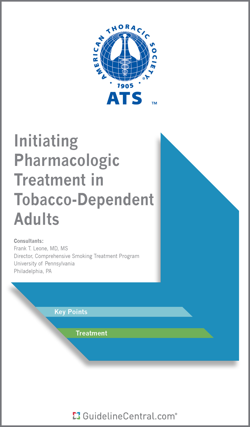 Initiating Pharmacologic Treatment in Tobacco-Dependent Adults