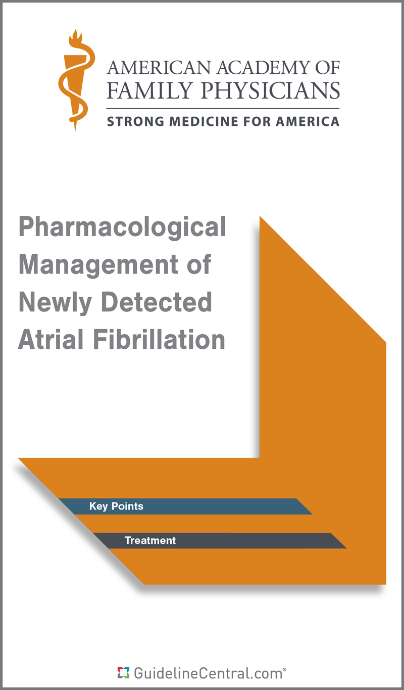 Pharmacological Management Of Newly Detected Atrial Fibrillation