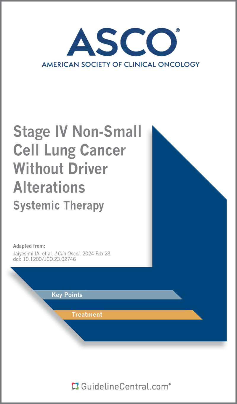 Stage IV Non-Small Cell Lung Cancer without Driver Alterations