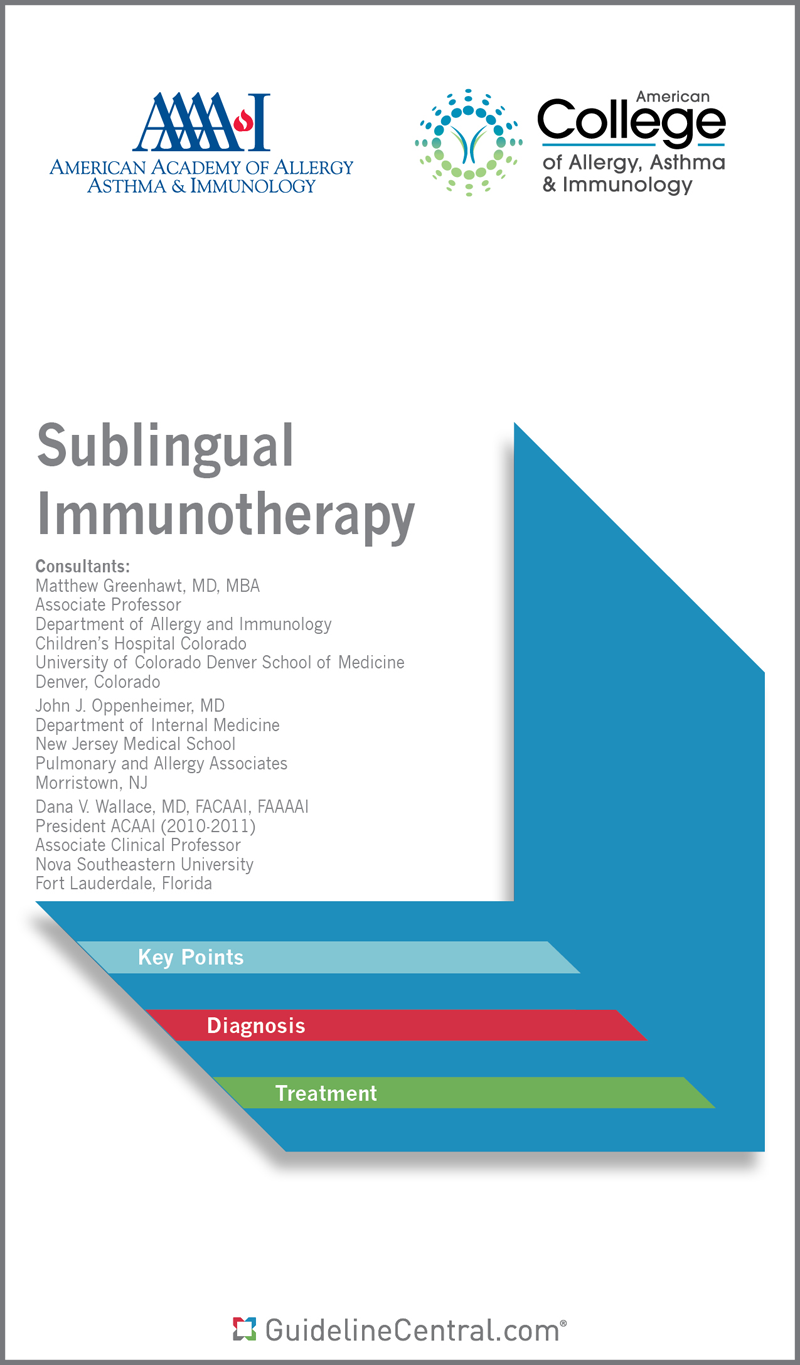 Sublingual Immunotherapy