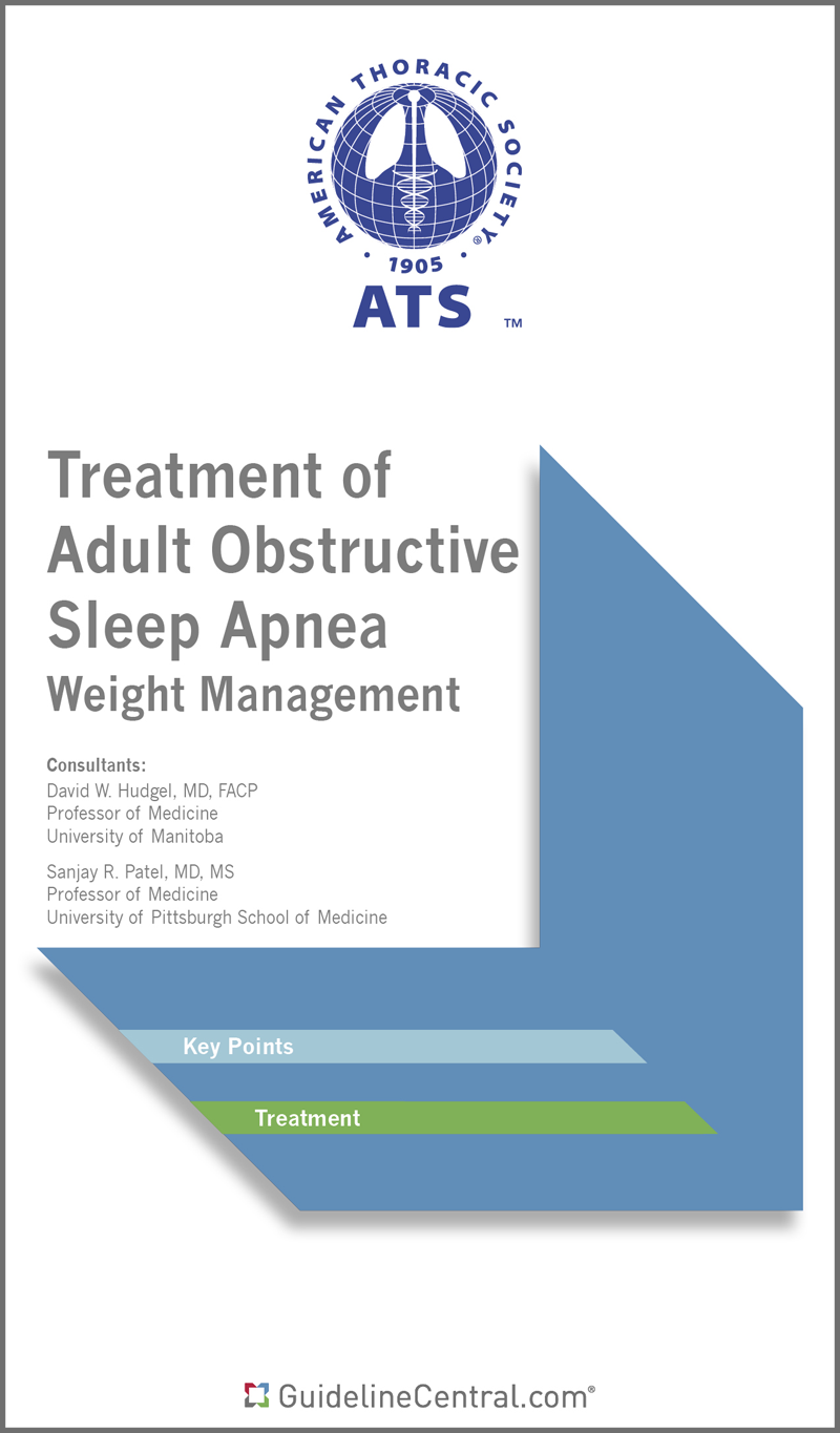 Role of Weight Management in the Treatment of Adult Obstructive Sleep Apnea