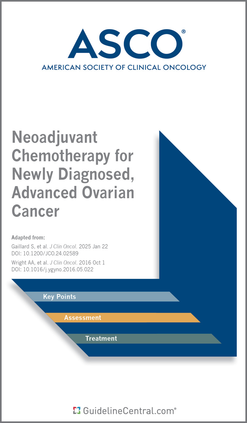 Neoadjuvant Chemotherapy for Newly Diagnosed, Advanced Ovarian Cancer