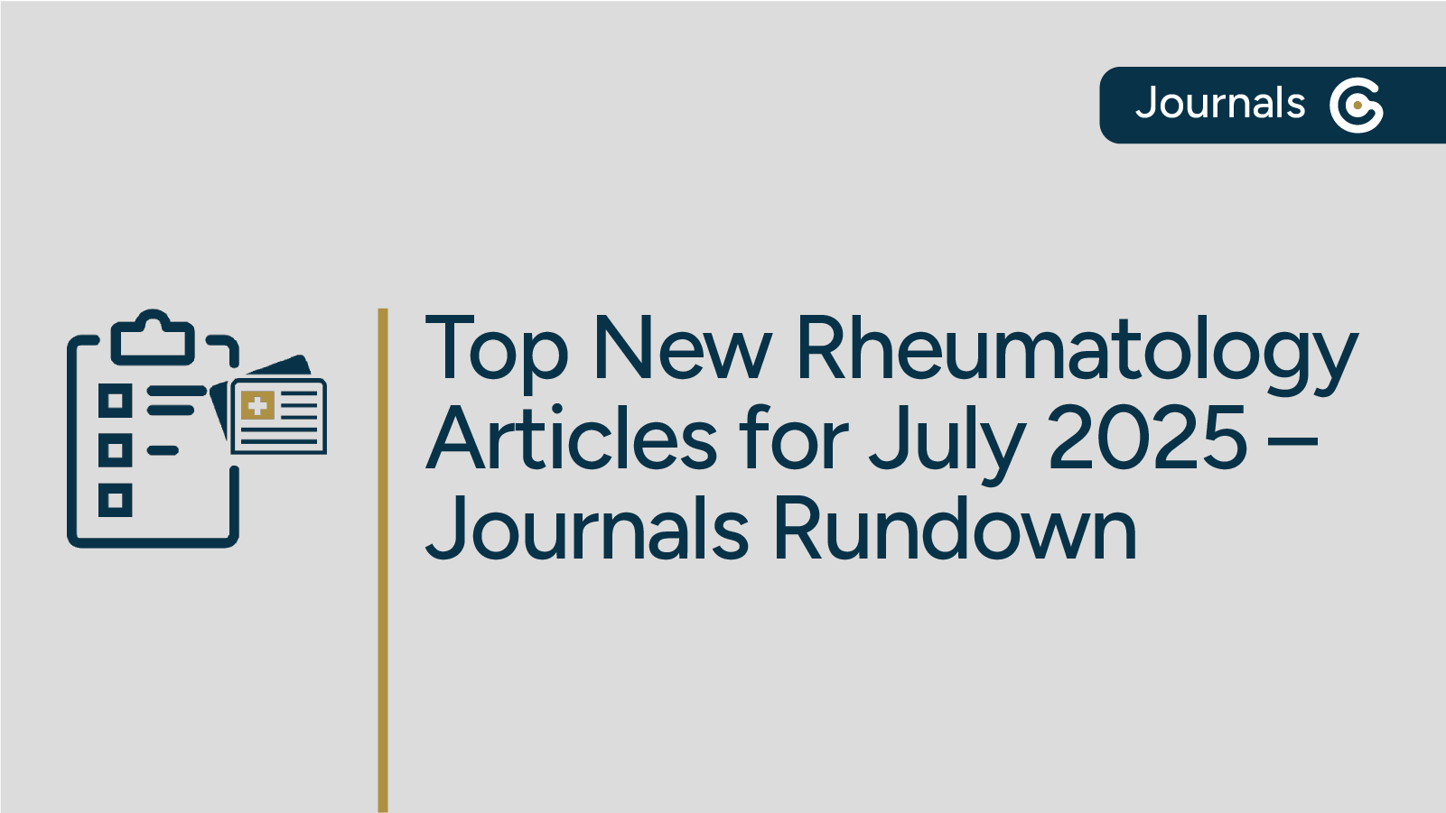 Latest Rheumatology Articles for July 2025 post image
