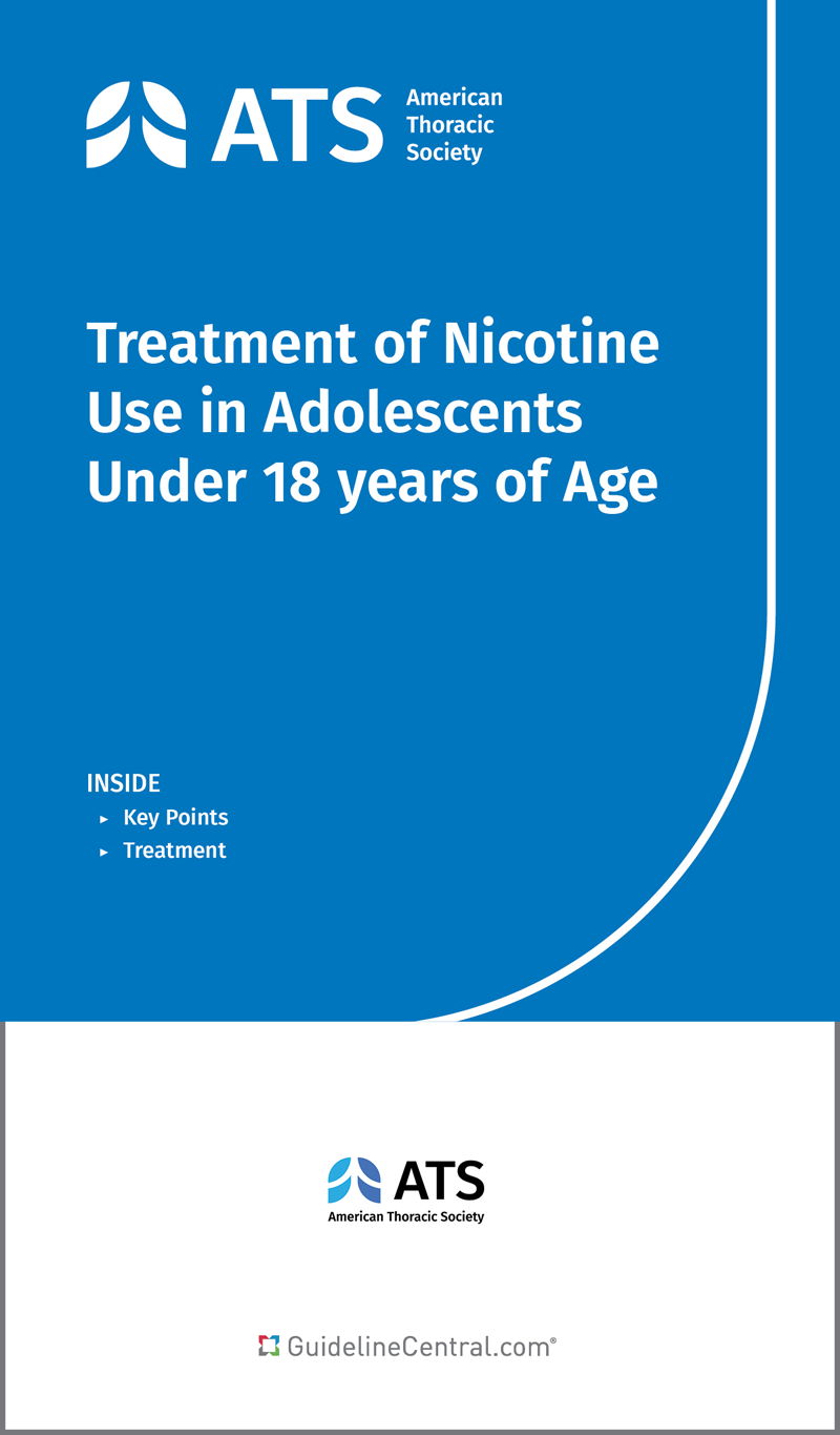 Treatment of Nicotine Use in Adolescents Under 18 years of Age