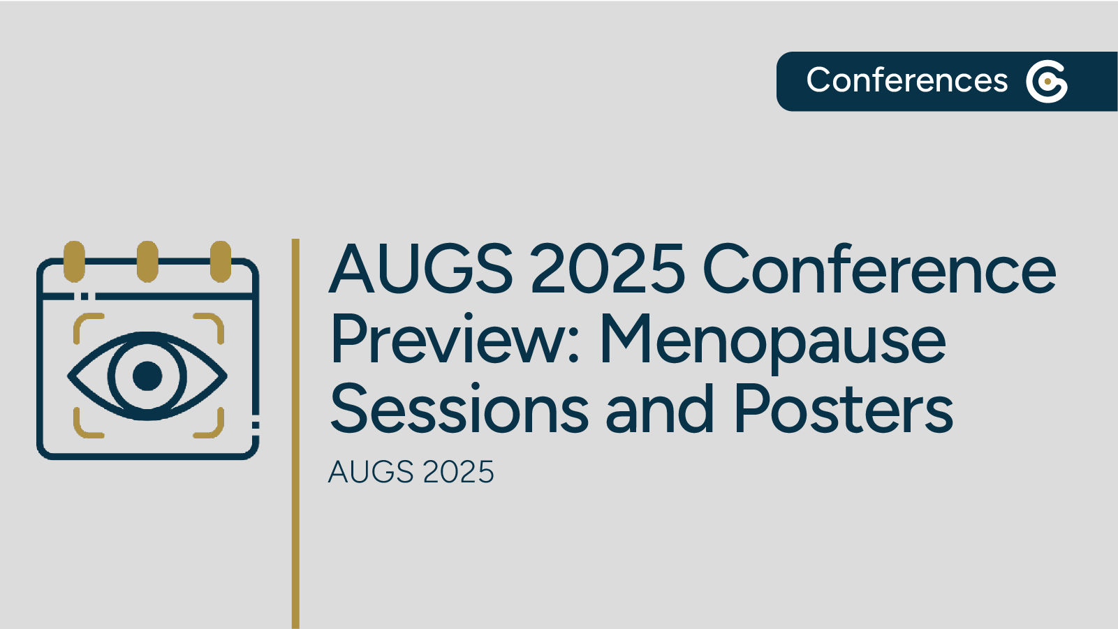AUGS 2025 Conference Preview – Menopause Sessions and Posters for PFD Week featured image