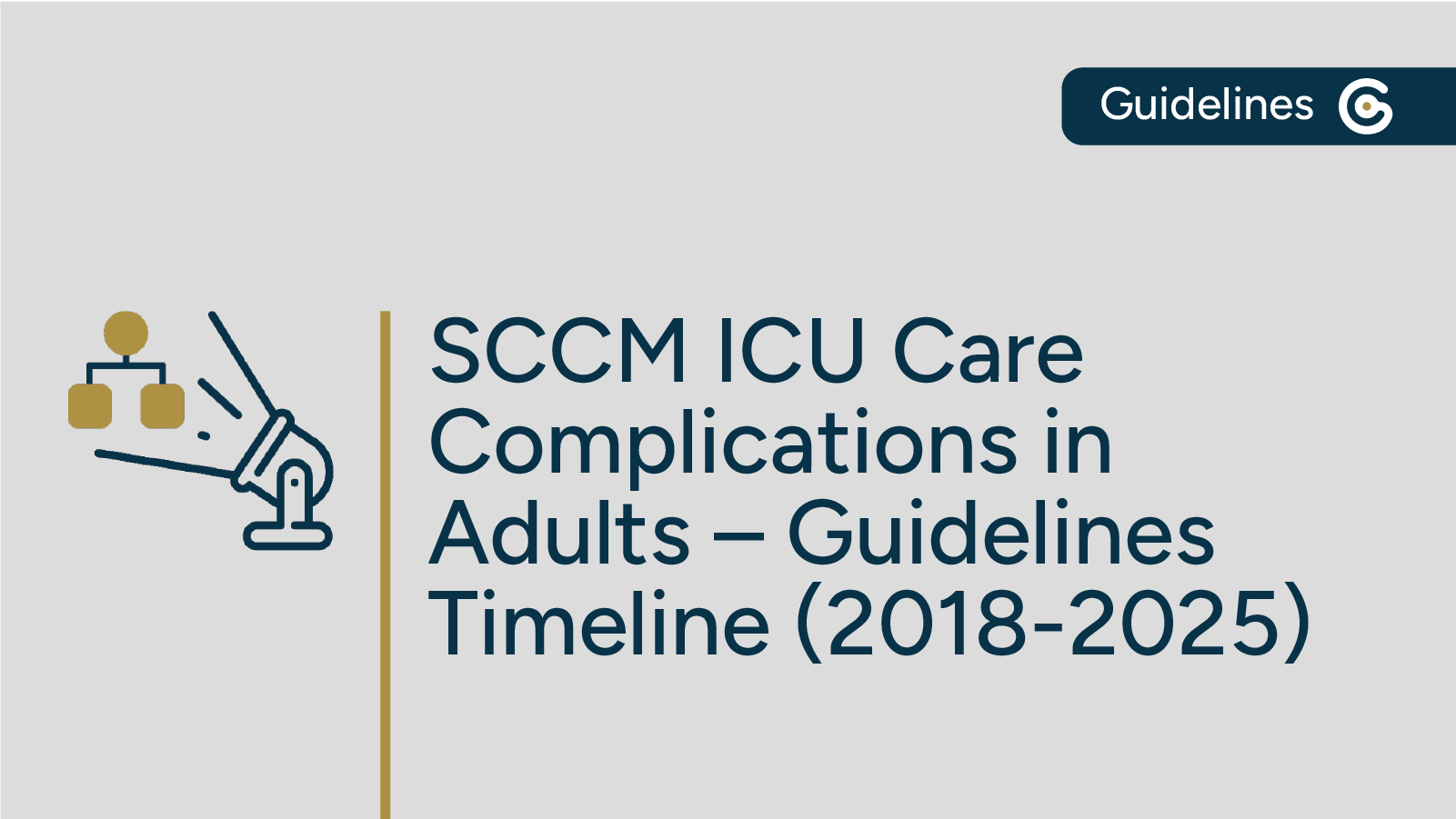 SCCM Prevention and Management of ICU Care Complications in Adults – Guidelines Timeline (2018-2025) featured image