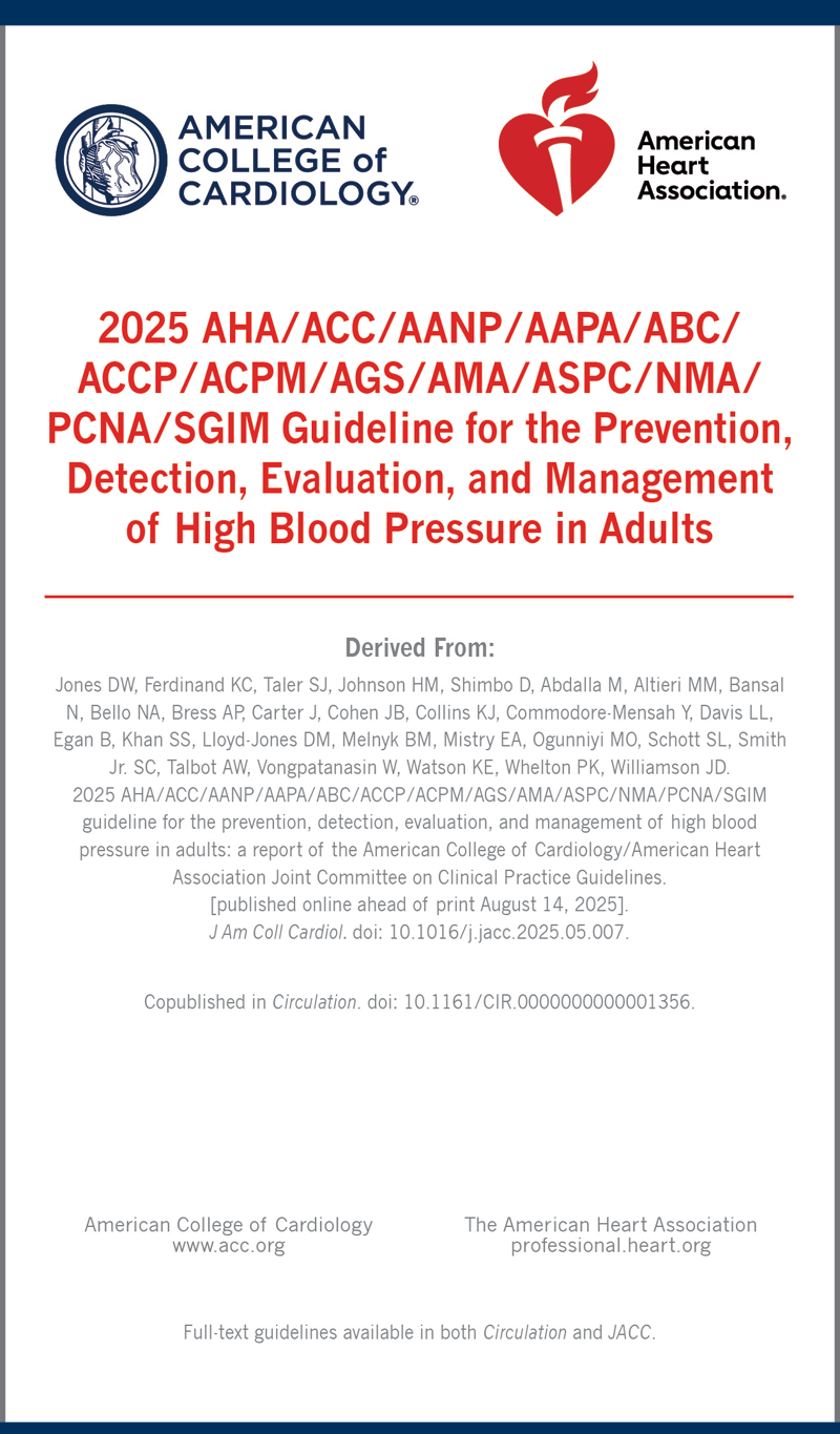 Prevention, Detection, Evaluation, and Management of High Blood Pressure in Adults