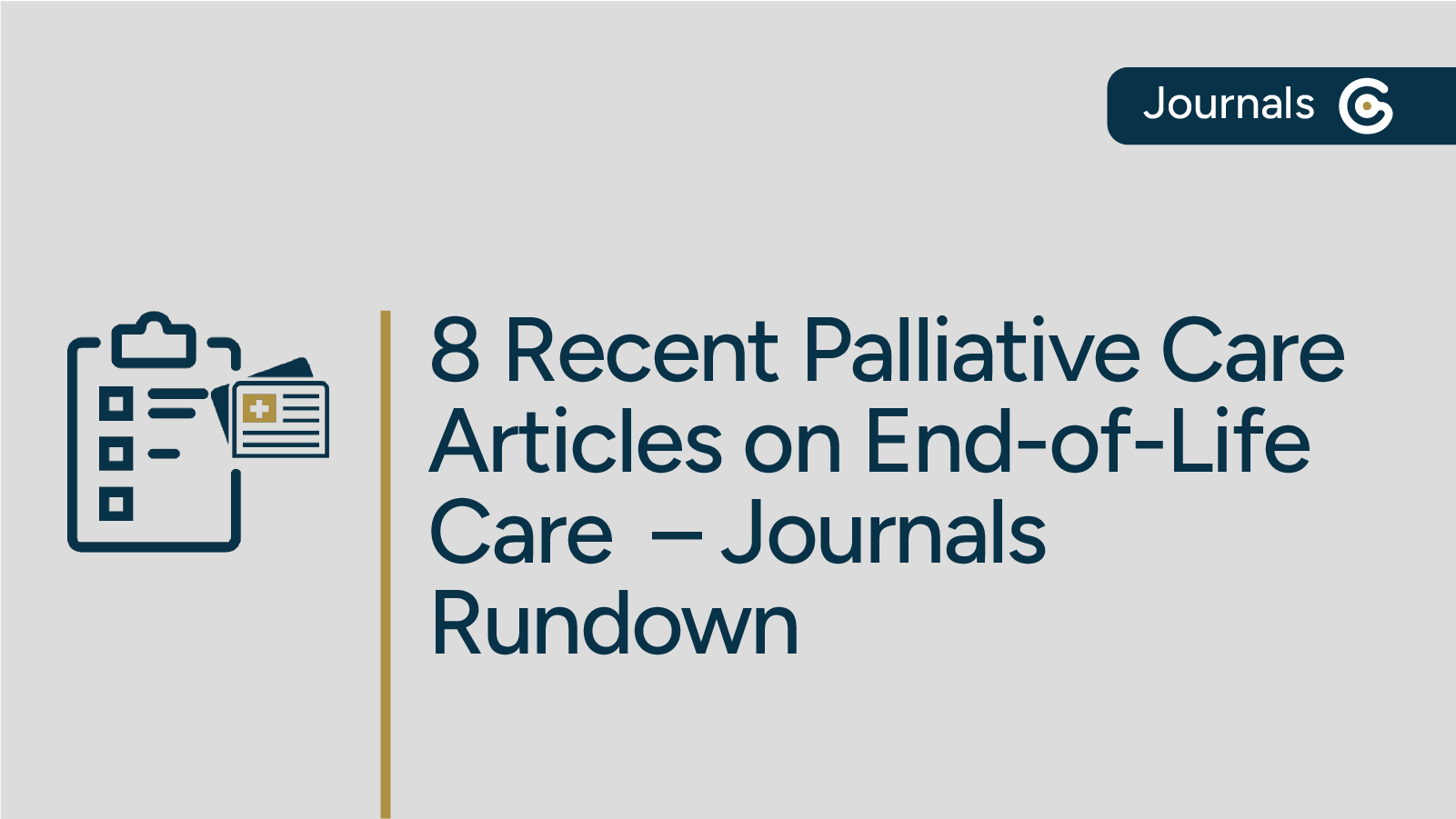 The Latest in Palliative Care — Journals Rundown Featuring End-of-Life Topics post image