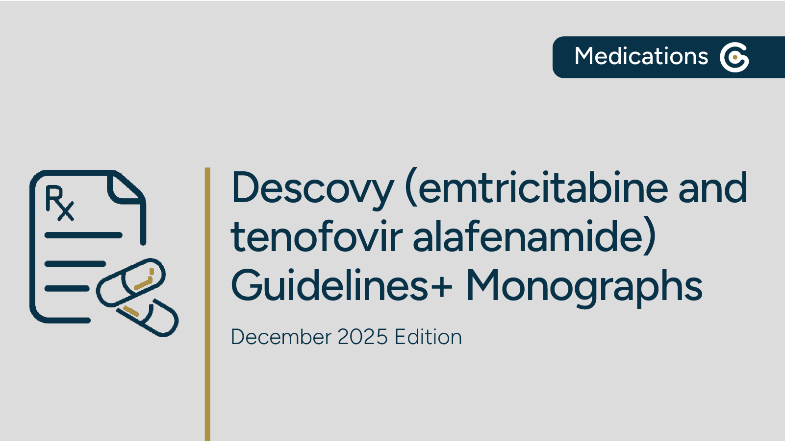 Gilead Descovy (emtricitabine and tenofovir alafenamide) Monograph featured image