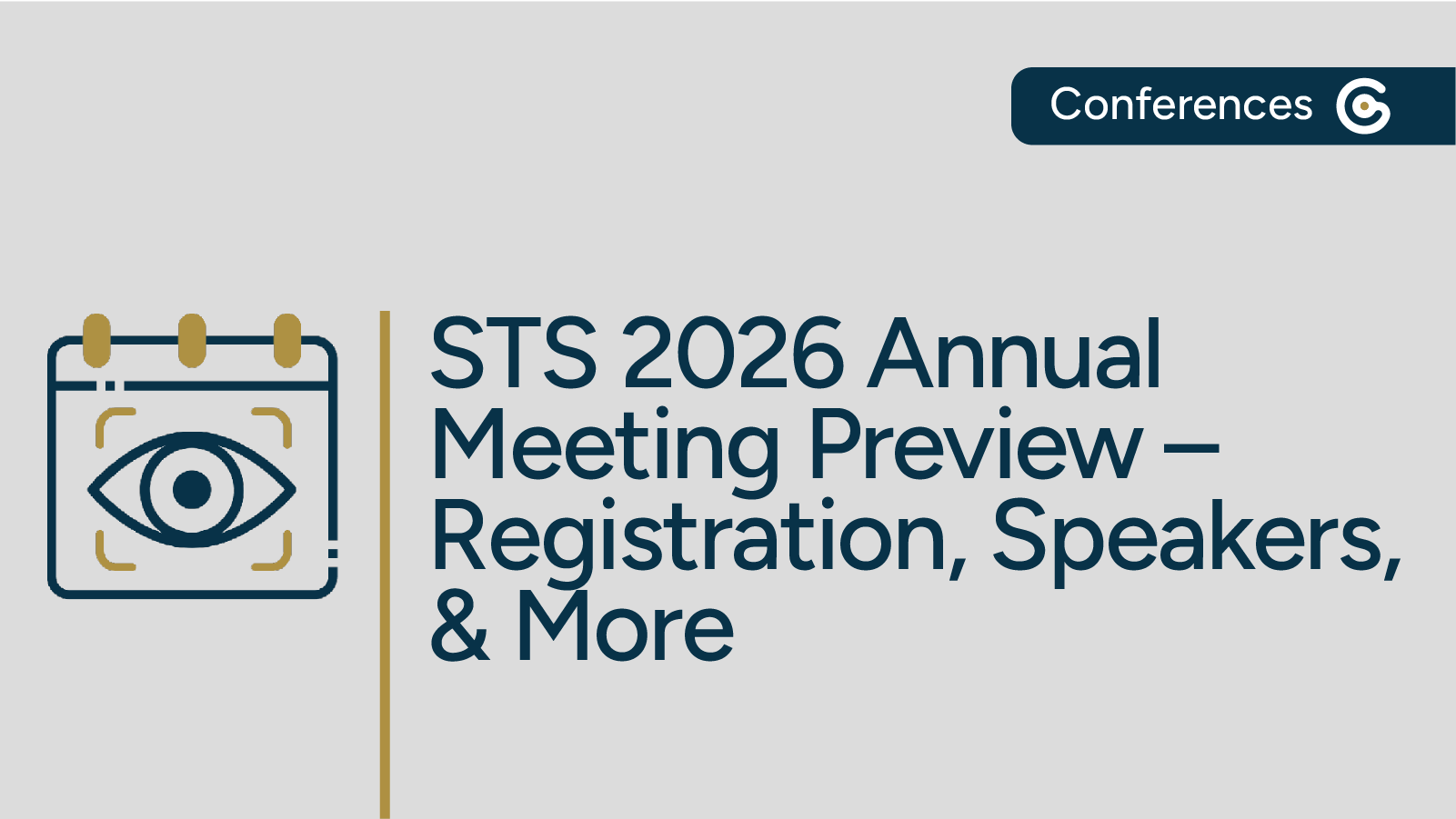 Sts 2026 Annual Conference Preview Registration Cme More