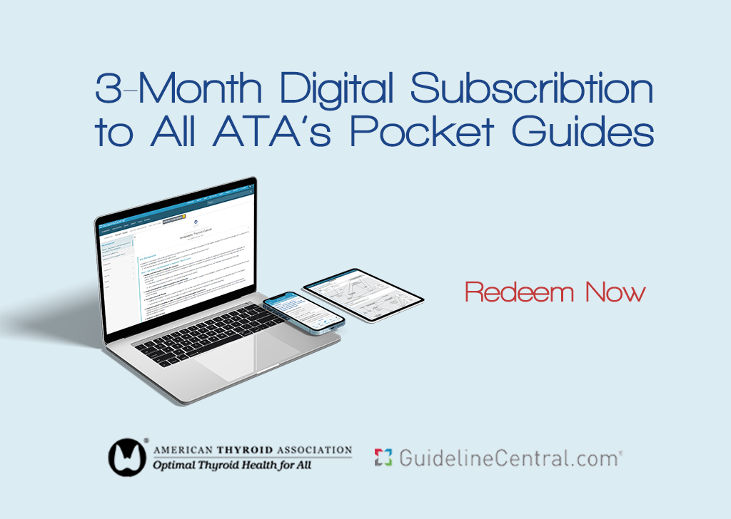 ATA Member Benefit - Free Digital Pocket Guidelines - Guideline Central