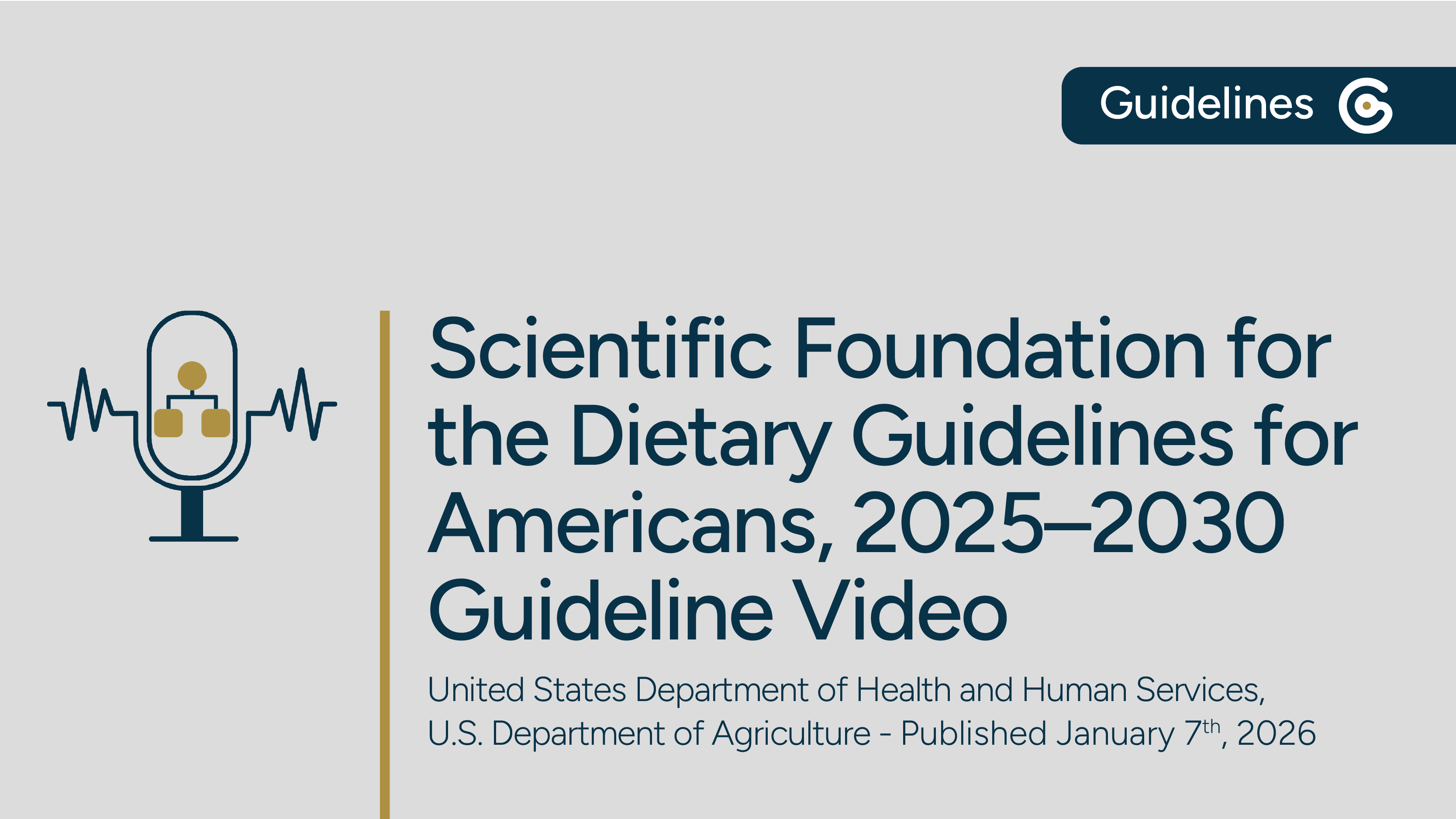 New Scientific Report on Scientific Foundation for The Dietary Guidelines for Americans, 2025–2030. featured image