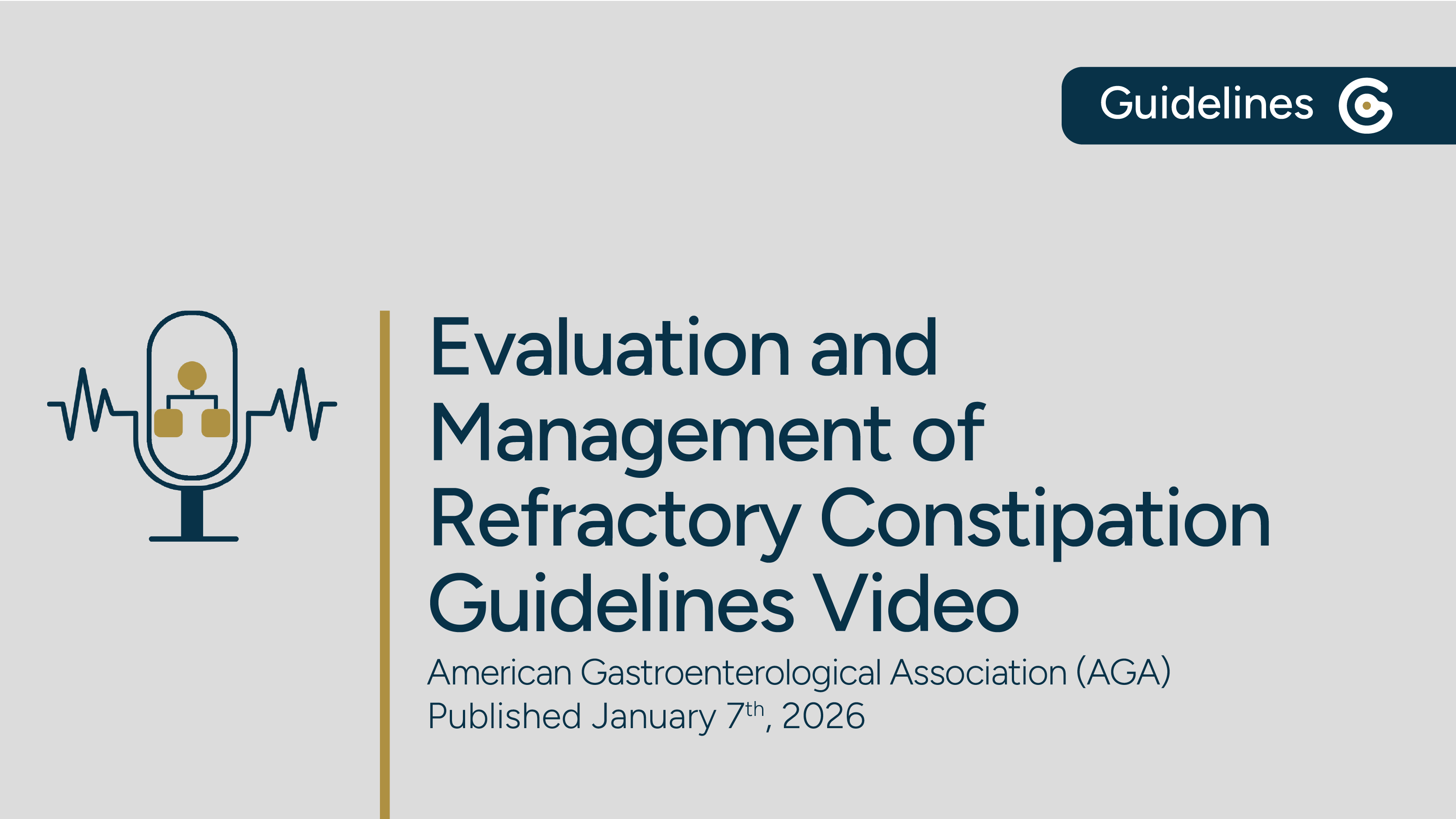 AGA Evaluation and Management of Refractory Constipation Clinical Practice Update 2026 featured image