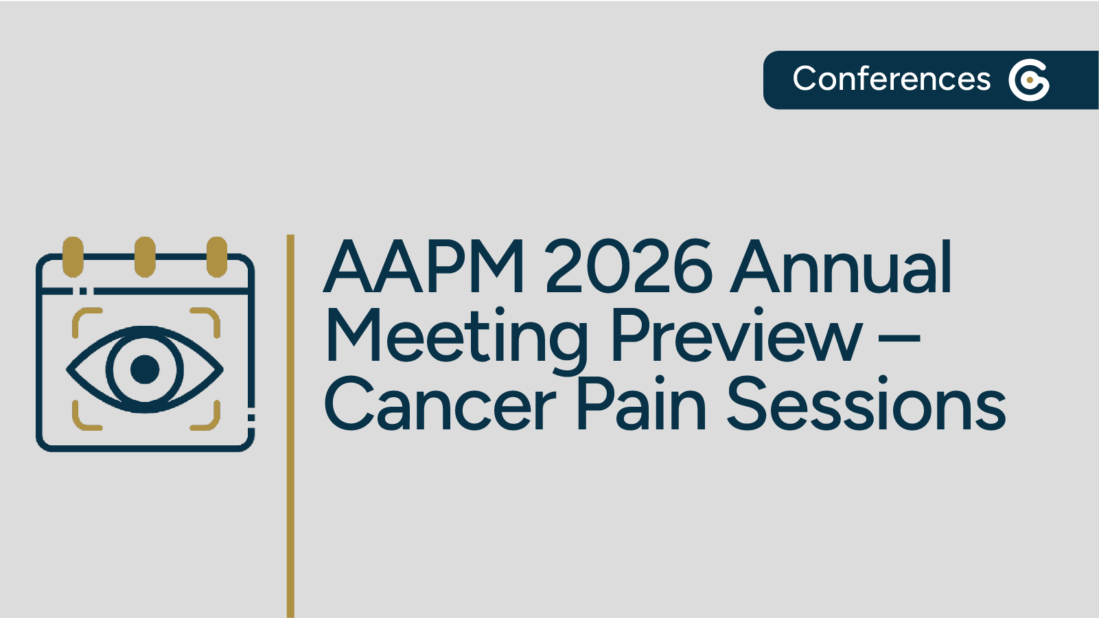 AAPM 2026 Annual Conference Preview on Cancer Pain - Guideline Central