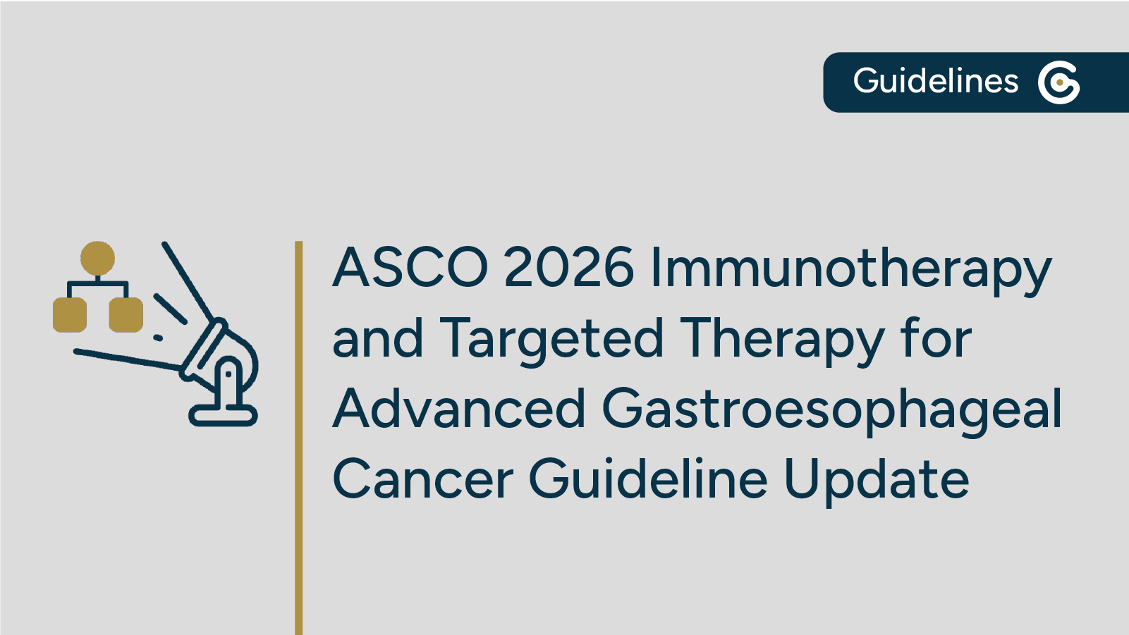 2026 ASCO Immunotherapy and Targeted Therapy for Advanced Gastroesophageal Cancer Guideline Update featured image