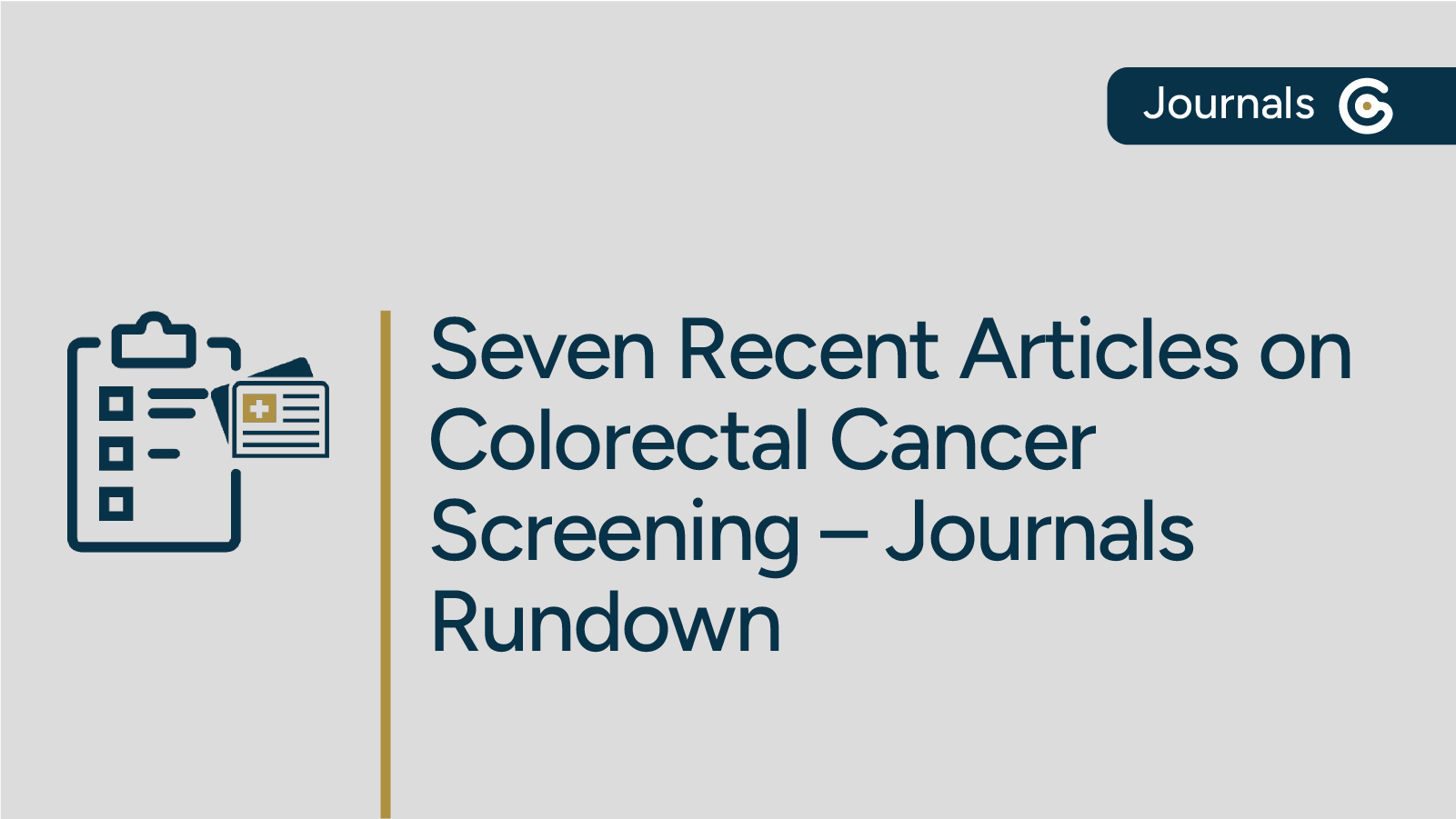 The Latest in Colorectal Cancer Screening – Journals Rundown post image
