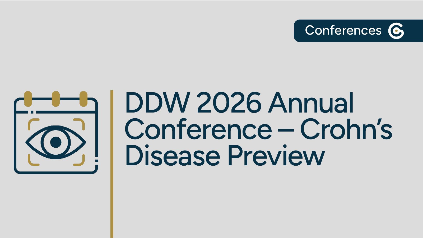 DDW 2026 Conference Preview for Crohn's Disease Sessions post image