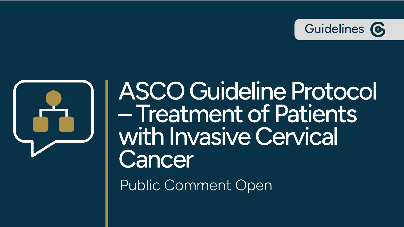ASCO Invasive Cervical Cancer Guideline Protocol Open to Comment post image