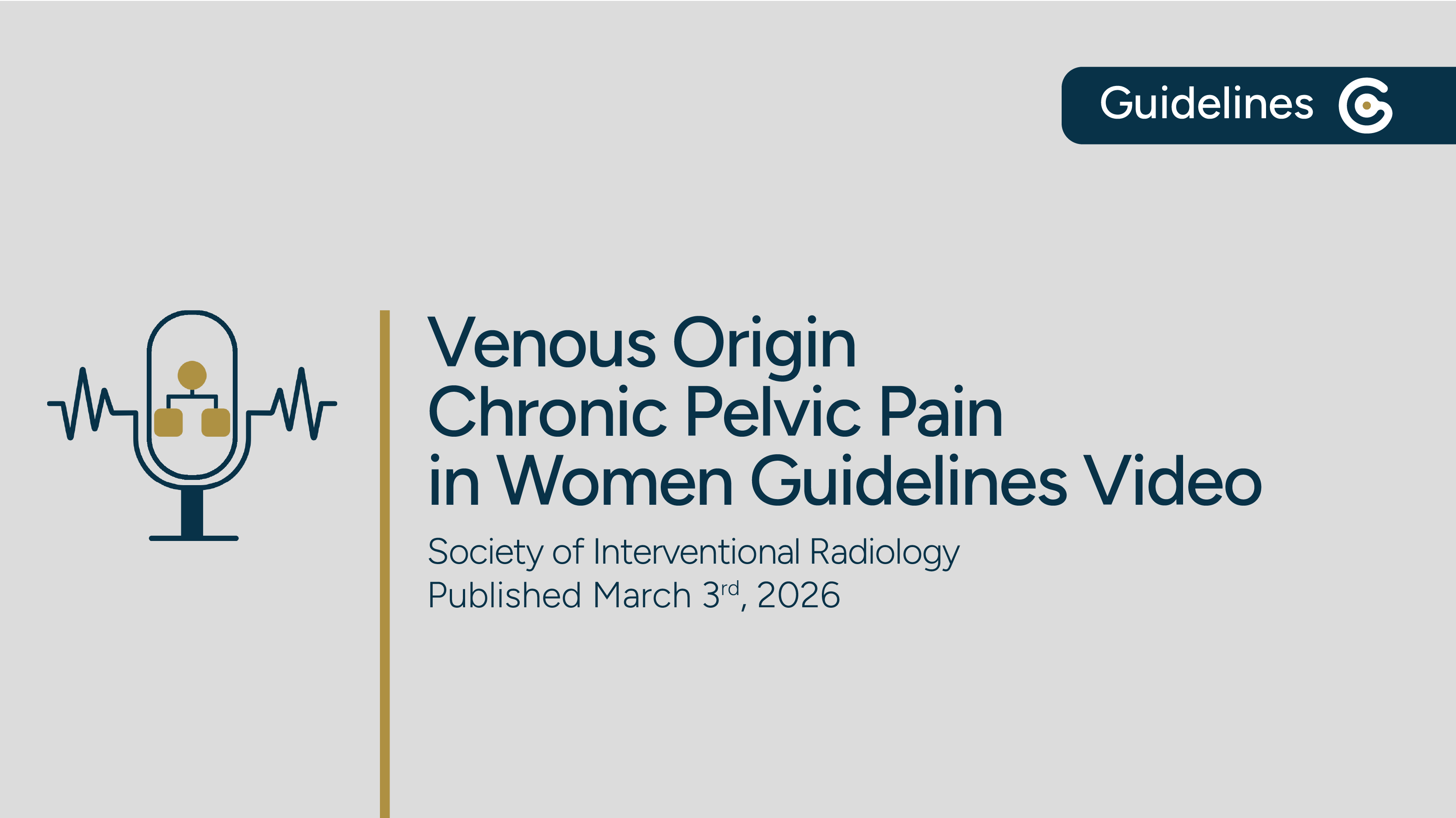SIR Venous Origin Chronic Pelvic Pain in Women 2026 Guideline - Key Guidance Statements featured image