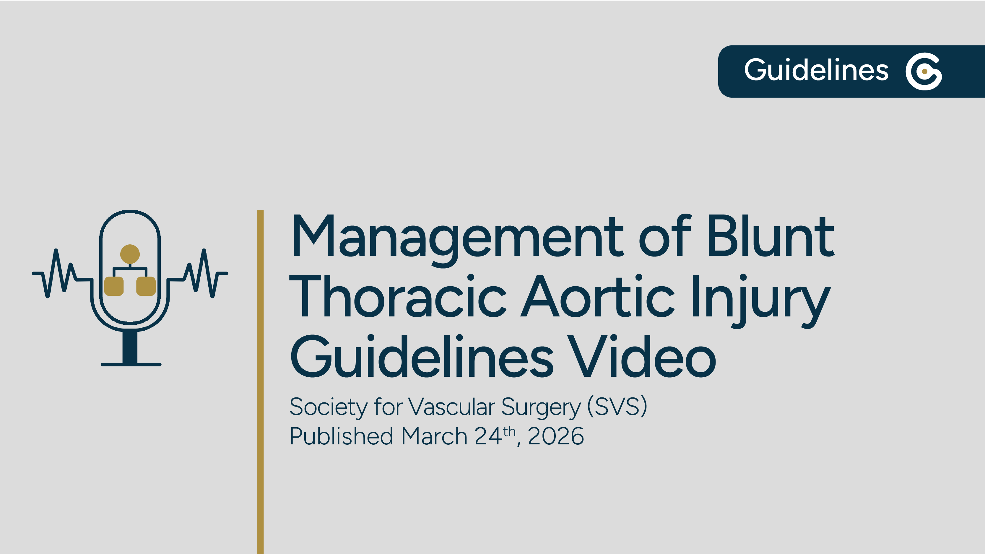 SVS Management of Blunt Thoracic Aortic Injury 2026 Guideline - Key Recommendations featured image