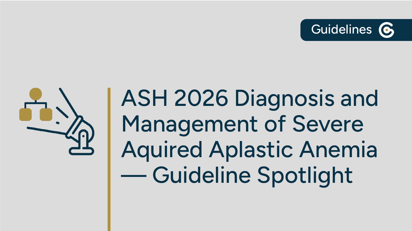 2026 ASH Diagnosis and Management of Severe Aplastic Anemia Guideline – Key Highlights post image