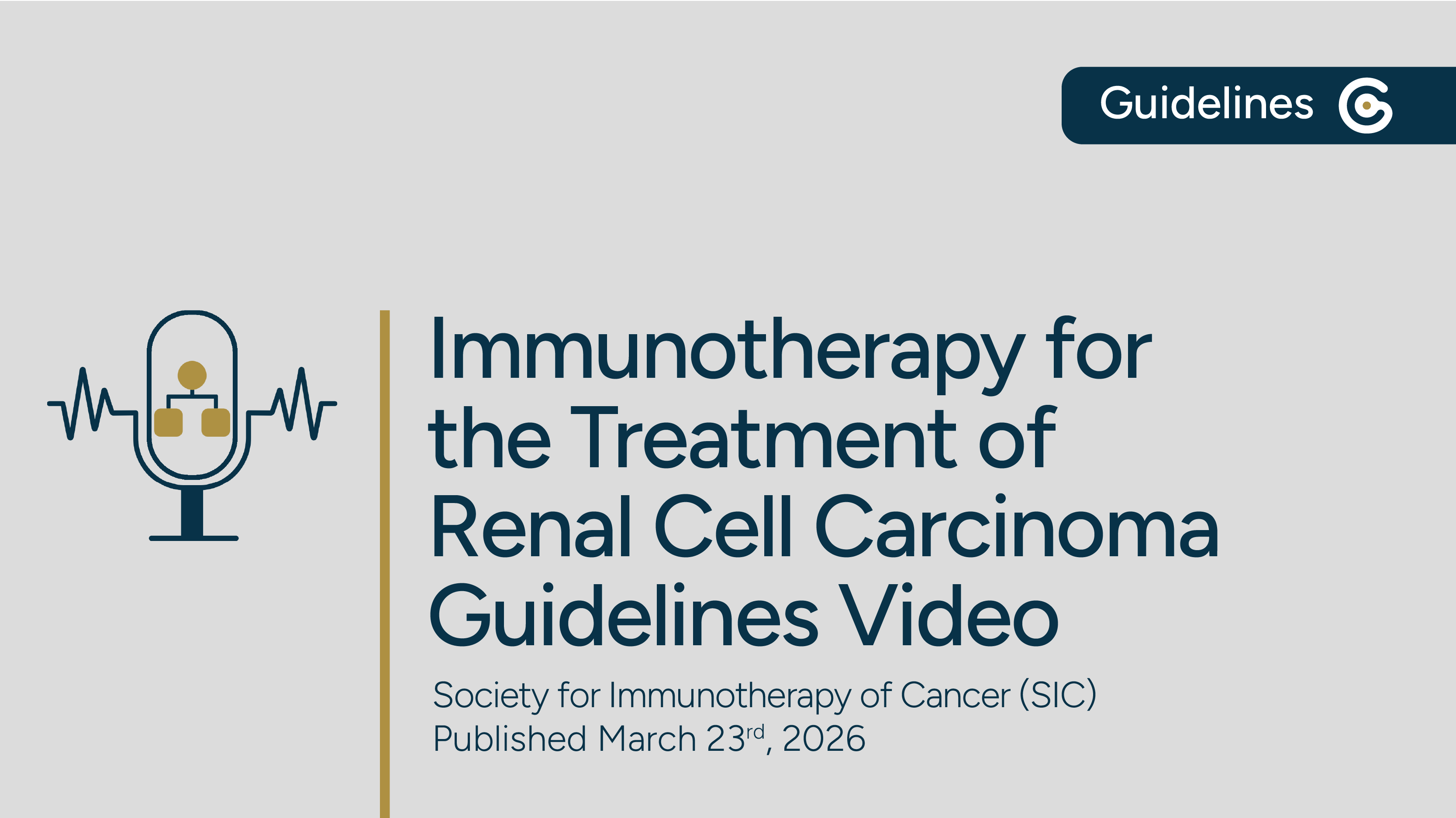 SITC Immunotherapy for the Treatment of Renal Cell Carcinoma 2026 Guideline – Key Recommendations  featured image