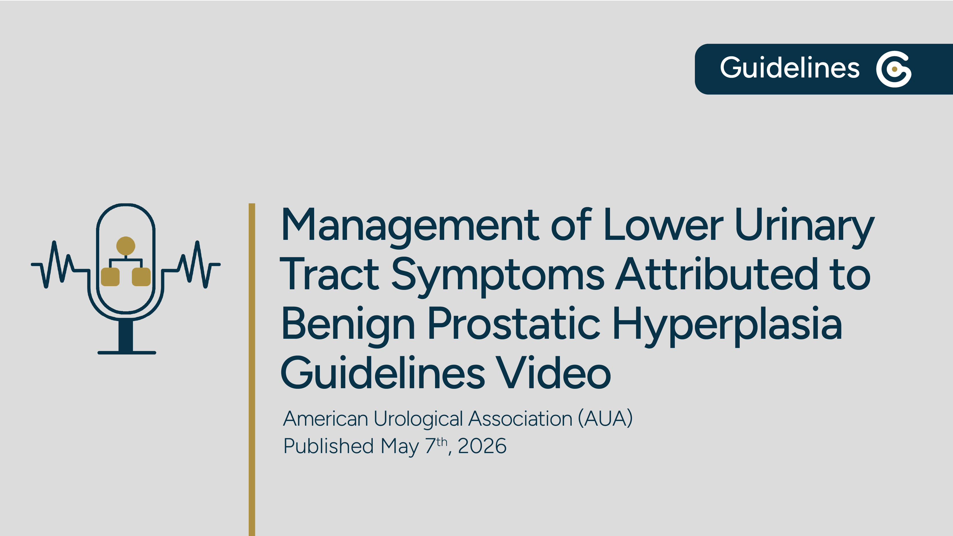 AUA Management of Lower Urinary Tract Symptoms Attributed to Benign Prostatic Hyperplasia Guideline featured image