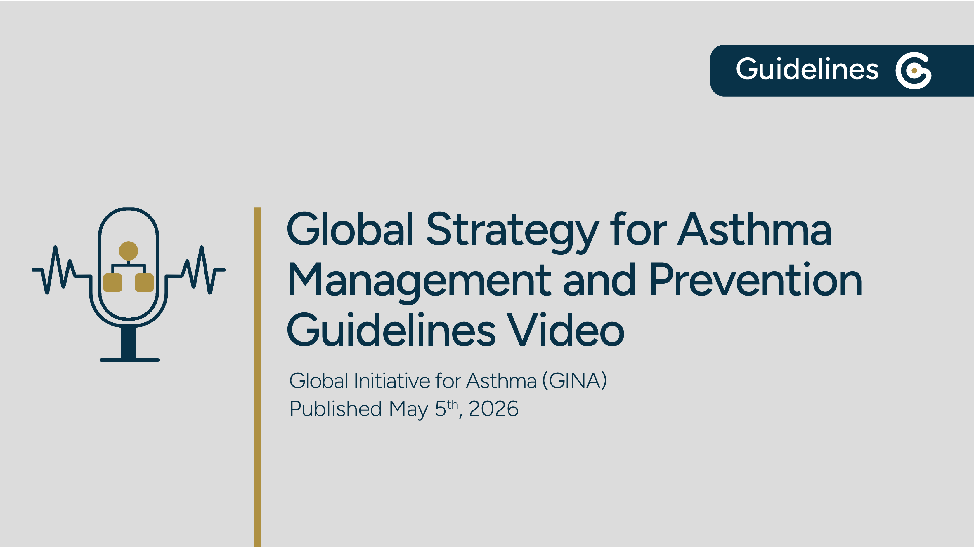GINA Global Strategy for Asthma Management and Prevention 2026 Guideline Update post image