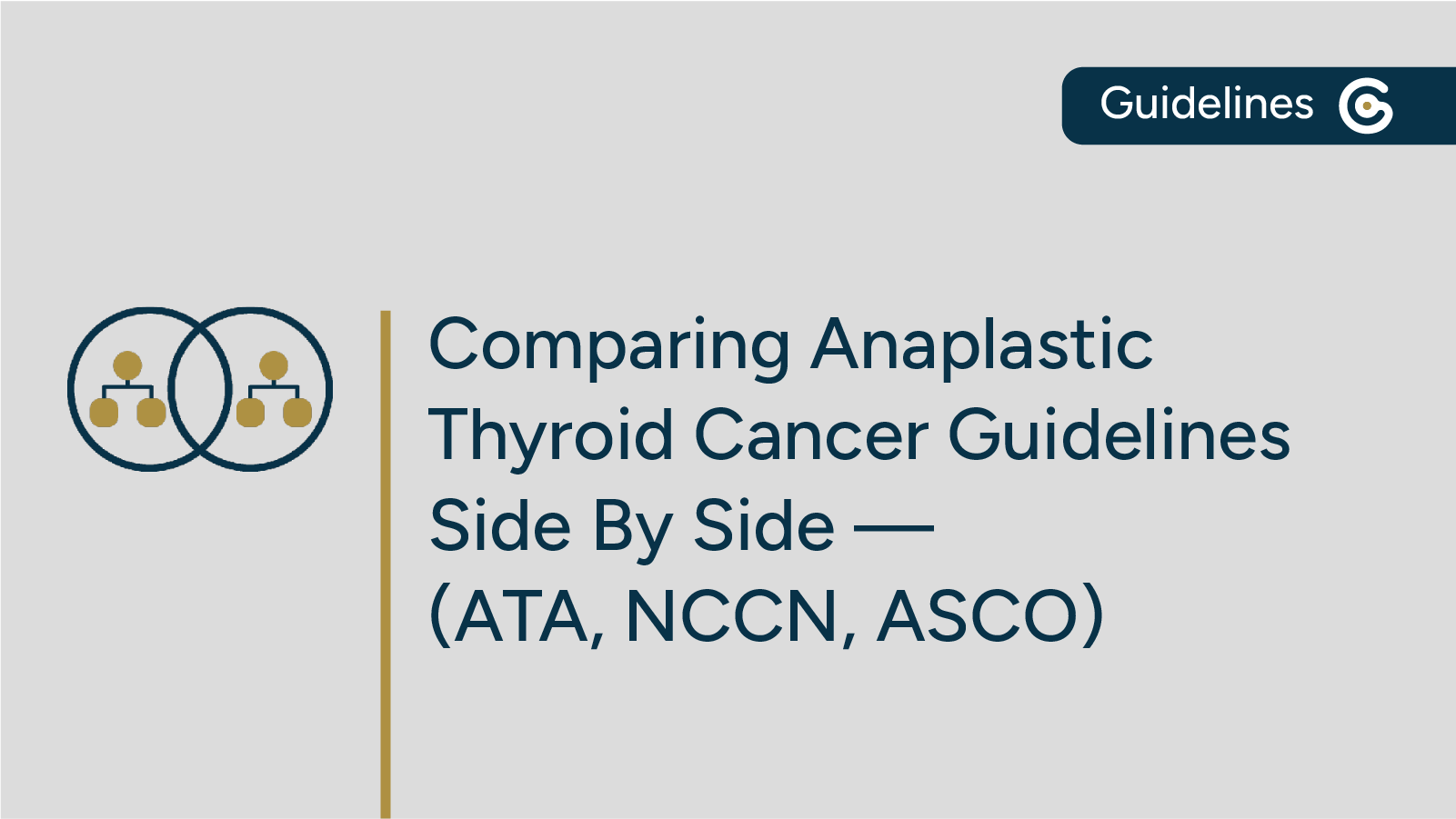 Comparing Guidelines on Anaplastic Thyroid Cancer from ATA, NCCN, & ASCO Side-by-Side post image