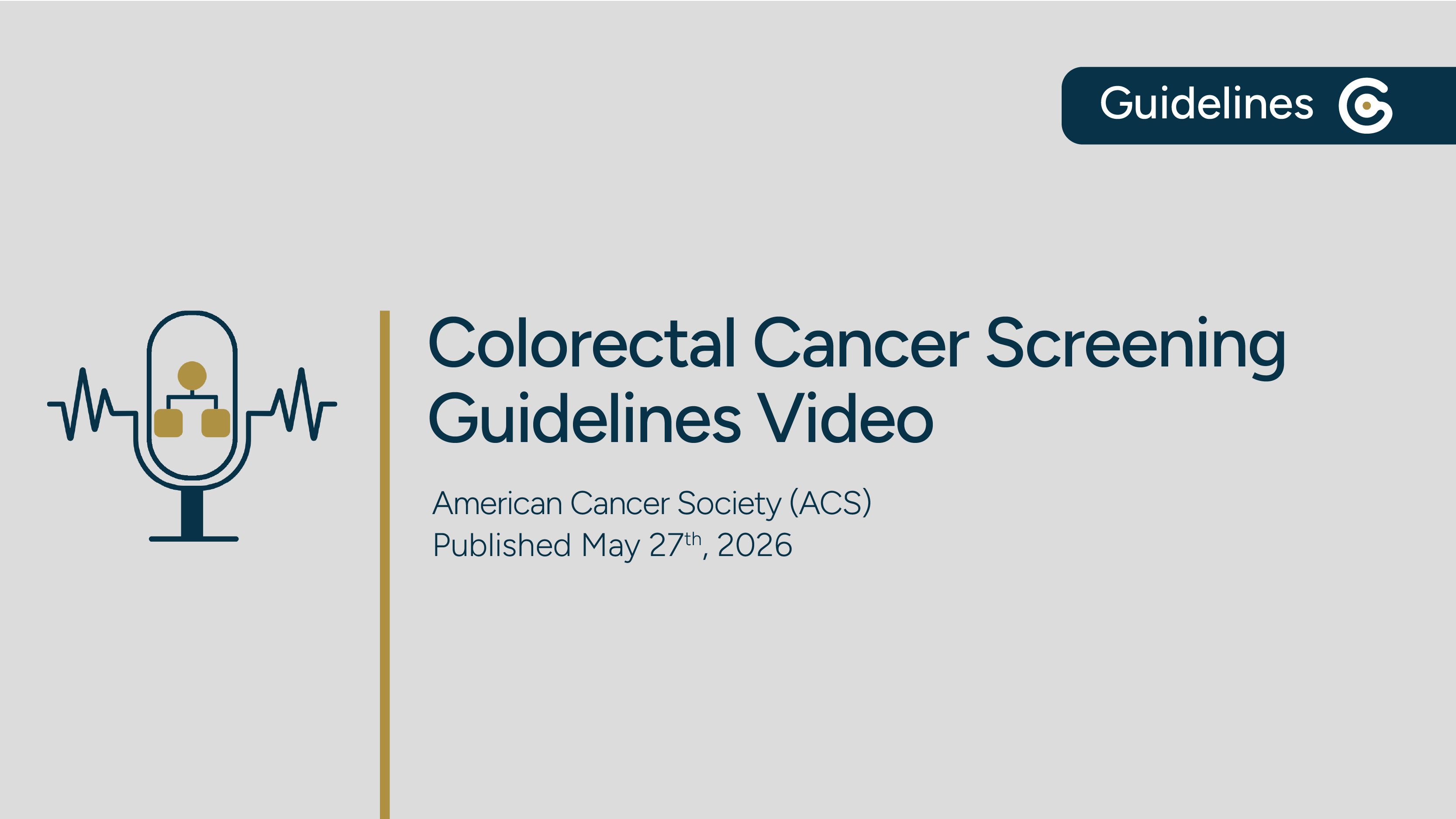 ACS Colorectal Cancer Screening 2026 - Key Changes for Stool-Based Tests, Visual Examinations & More featured image