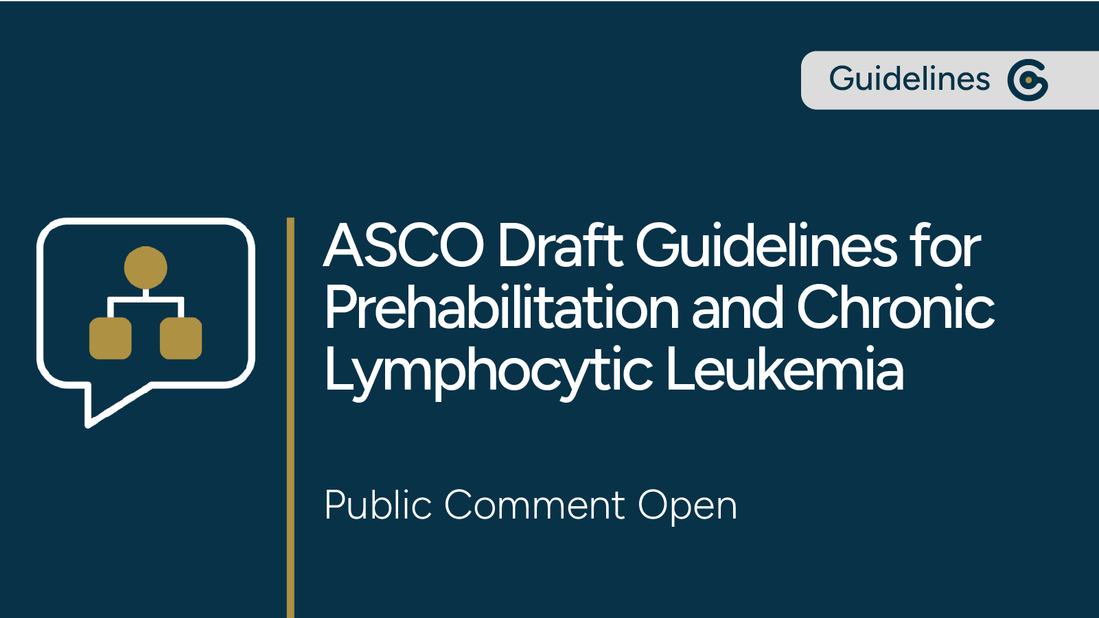 Two ASCO Draft Guidelines for Prehabilitation and Chronic Lymphocytic Leukemia Now Open for Public Comment featured image