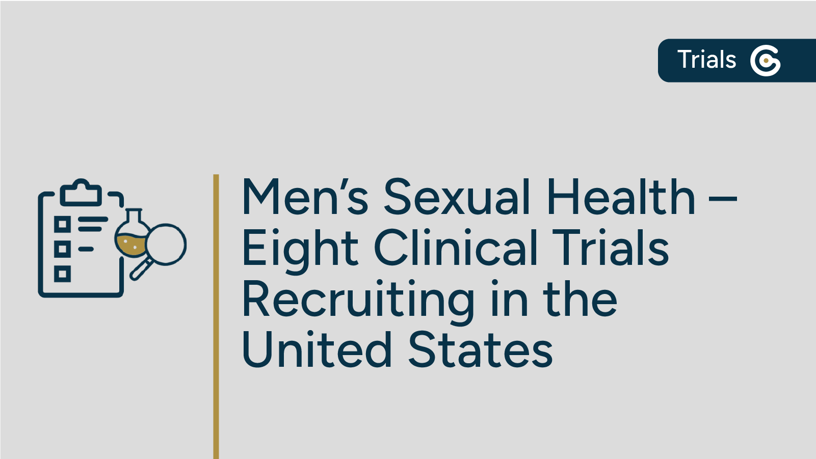 Eight Active Men's Sexual Health Clinical Trials Recruiting in the United States post image