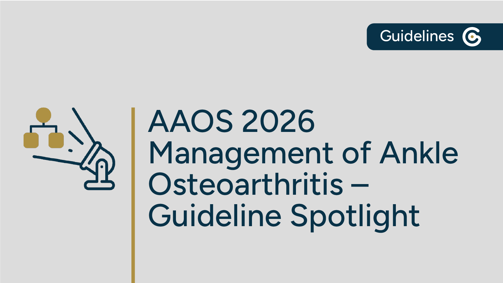 New 2026 AAOS Management of Ankle Osteoarthritis Clinical Practice Guideline featured image