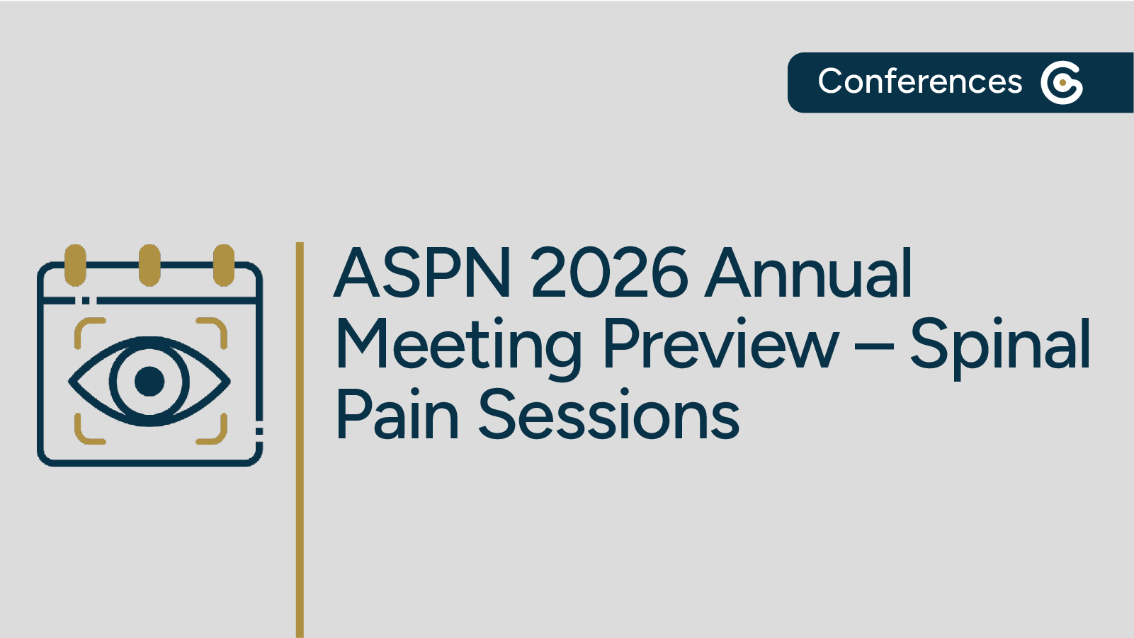 ASPN 2026 Conference Preview – Spinal Pain Sessions post image
