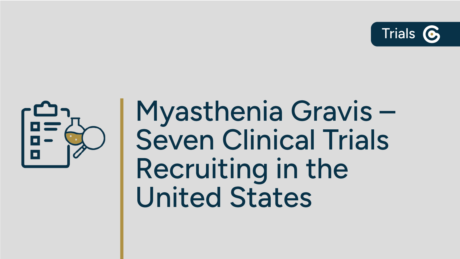 Seven Active Myasthenia Gravis Clinical Trials Currently Recruiting featured image