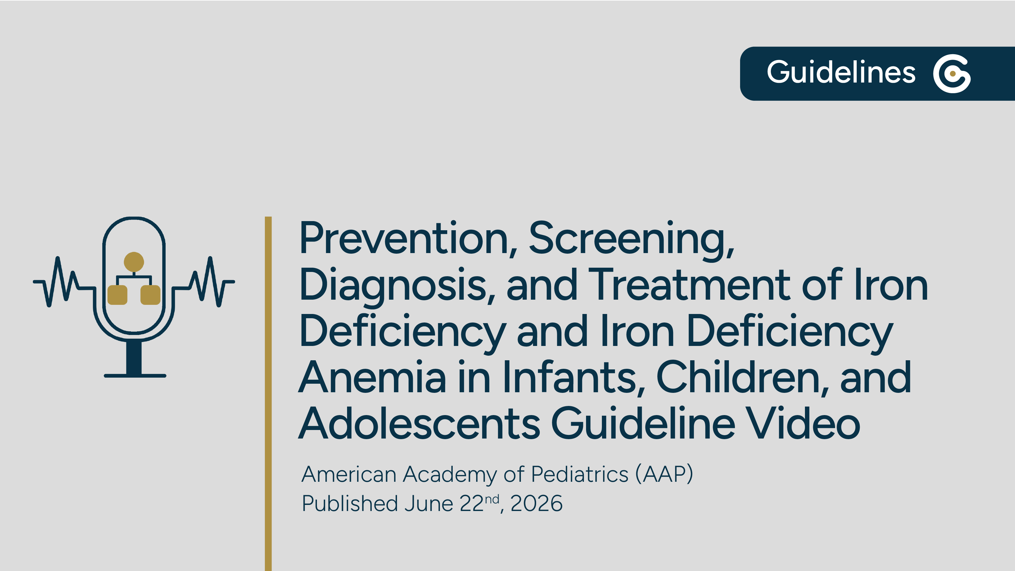 AAP Prevention, Screening, Diagnosis and Treatment of Iron Deficiency and Iron Deficiency Anemia featured image