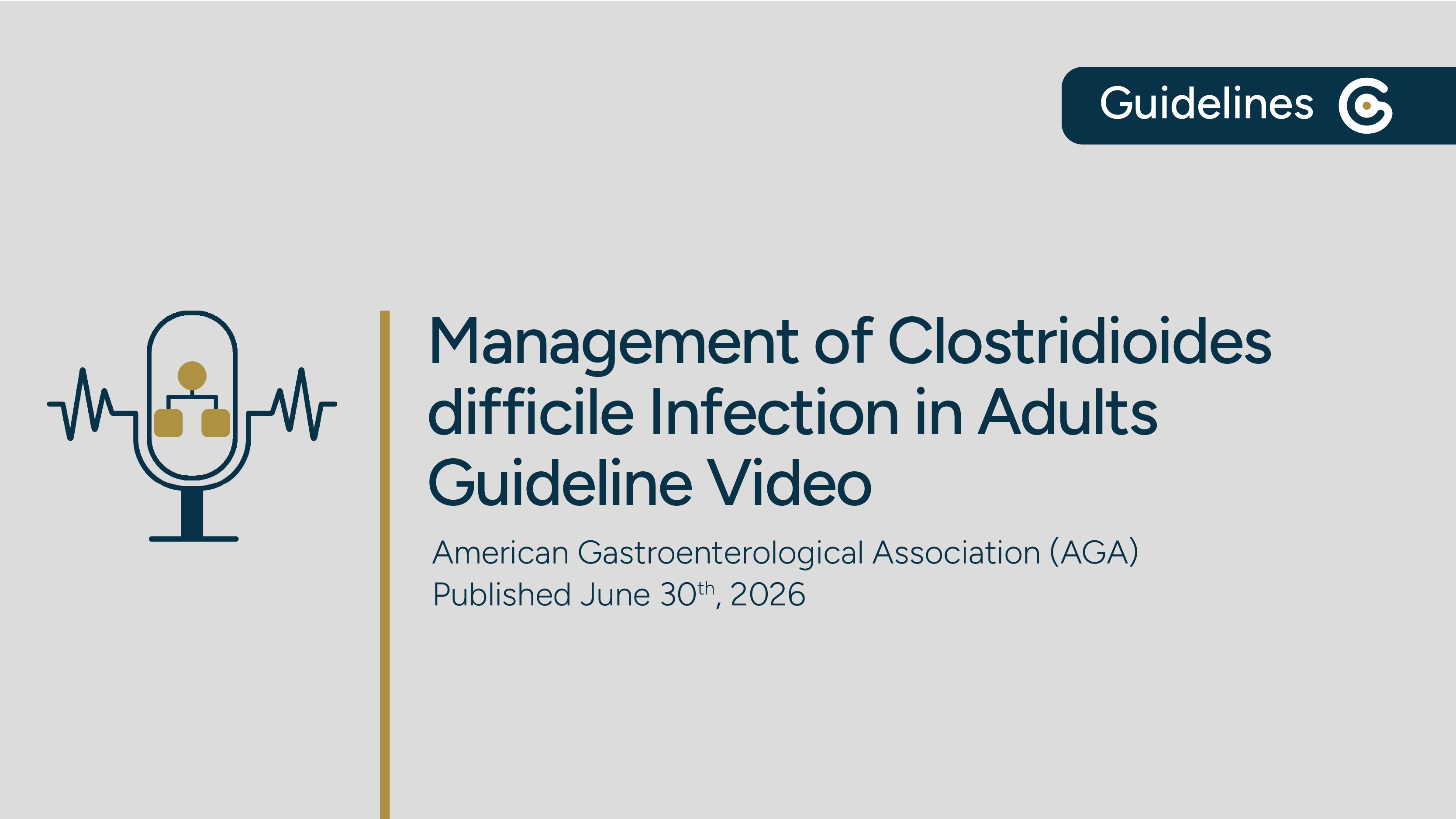 AGA Management of Clostridioides difficile Infection in Adults 2026 Clinical Practice Update featured image