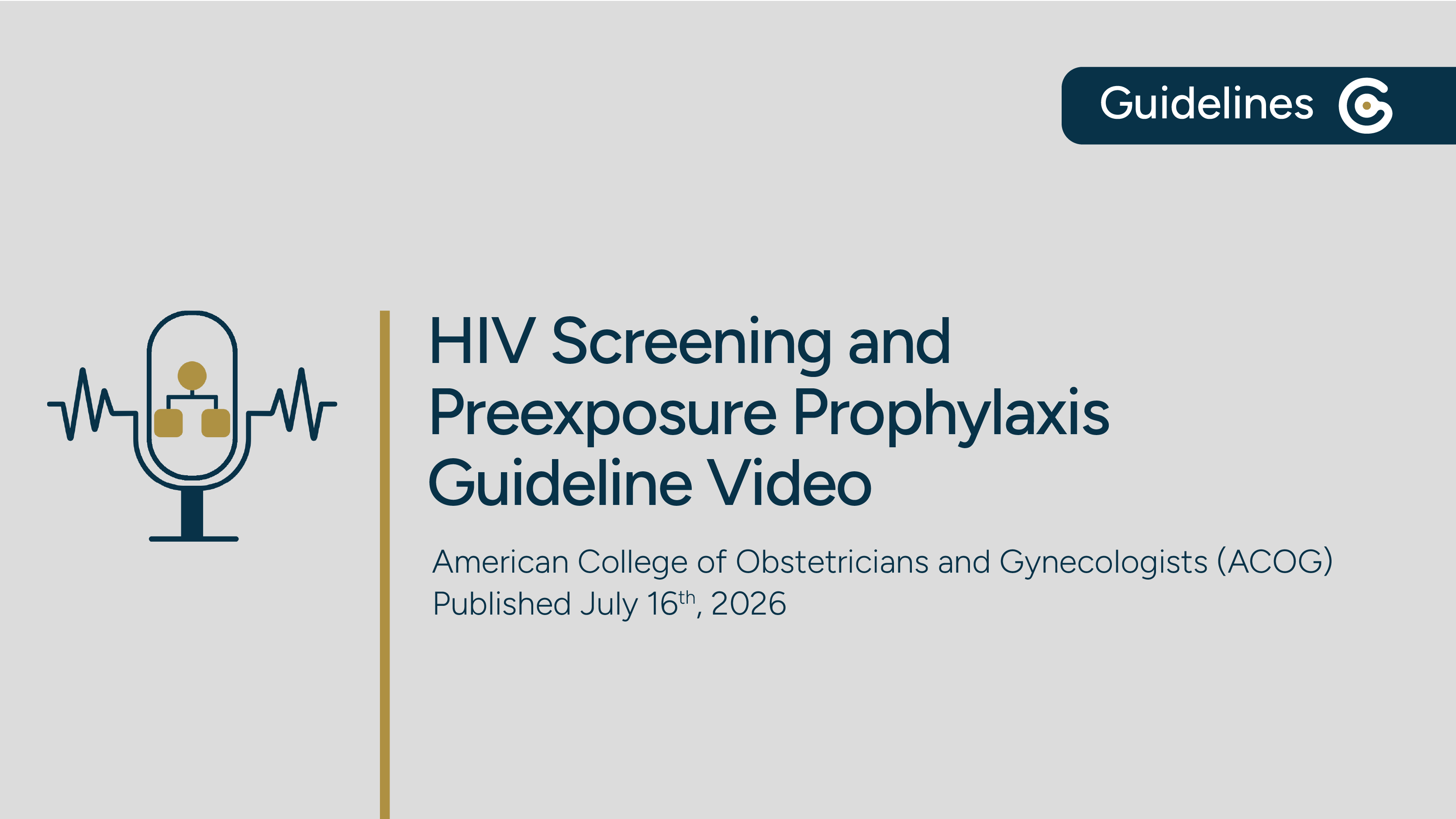 ACOG HIV Screening and Preexposure Prophylaxis 2026 Committee Statement post image